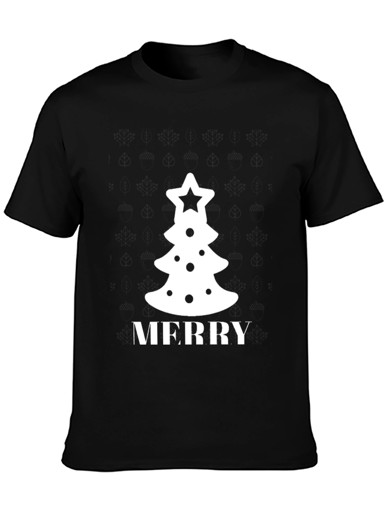 Festive Merry Christmas Tree Graphic Tee