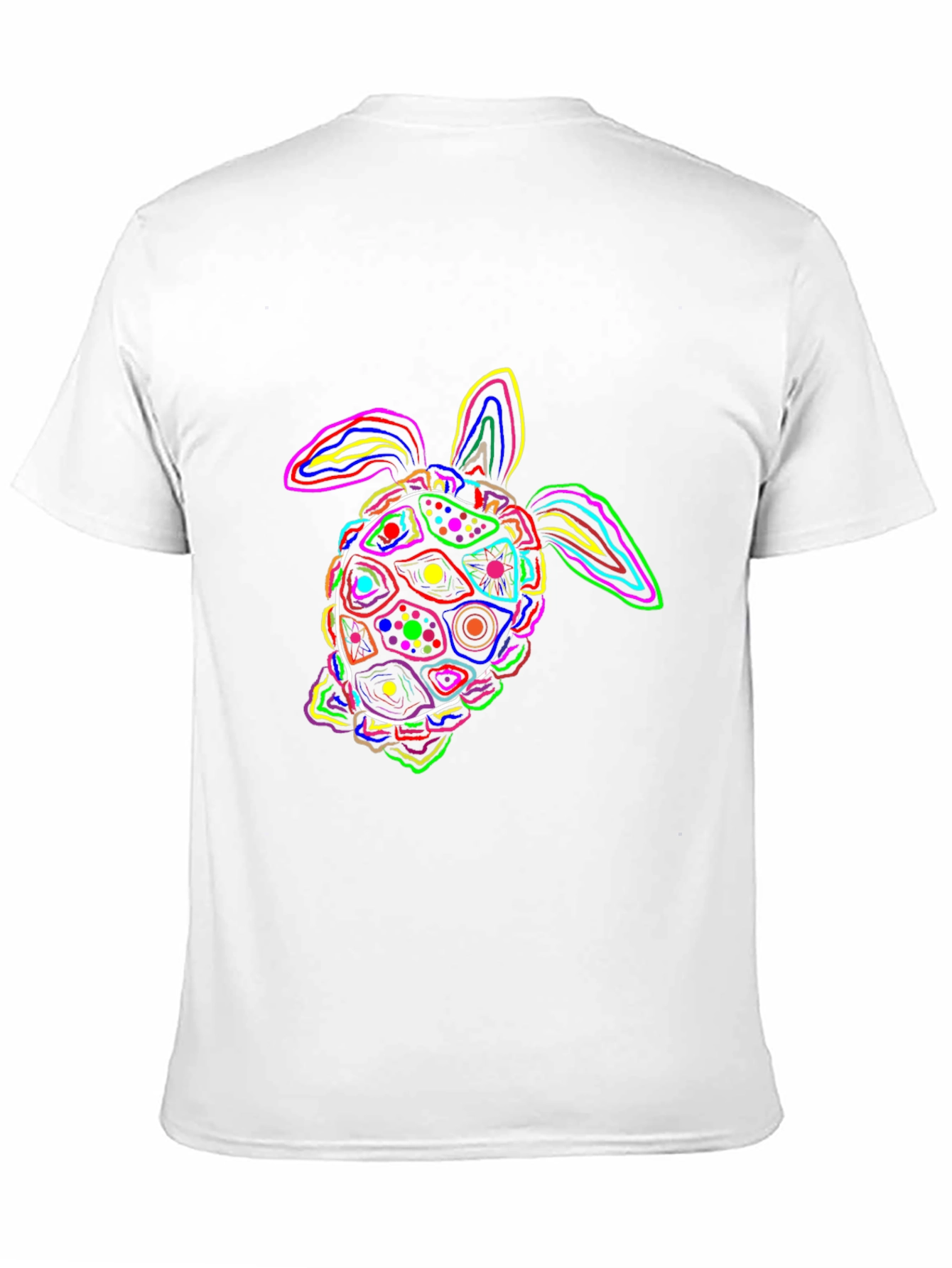 Neon Turtle Graphic Black T-Shirt
