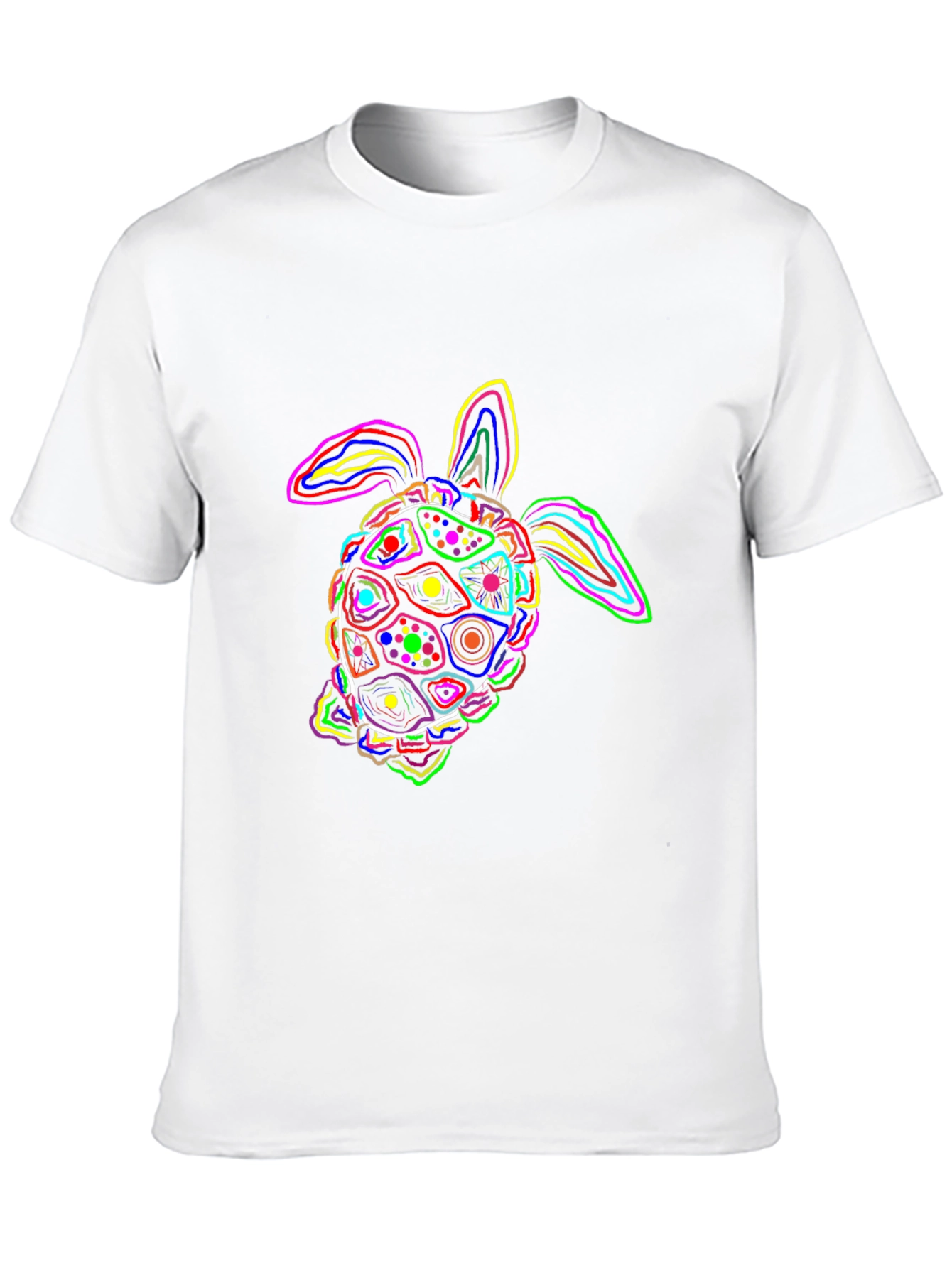 Neon Turtle Graphic Black T-Shirt