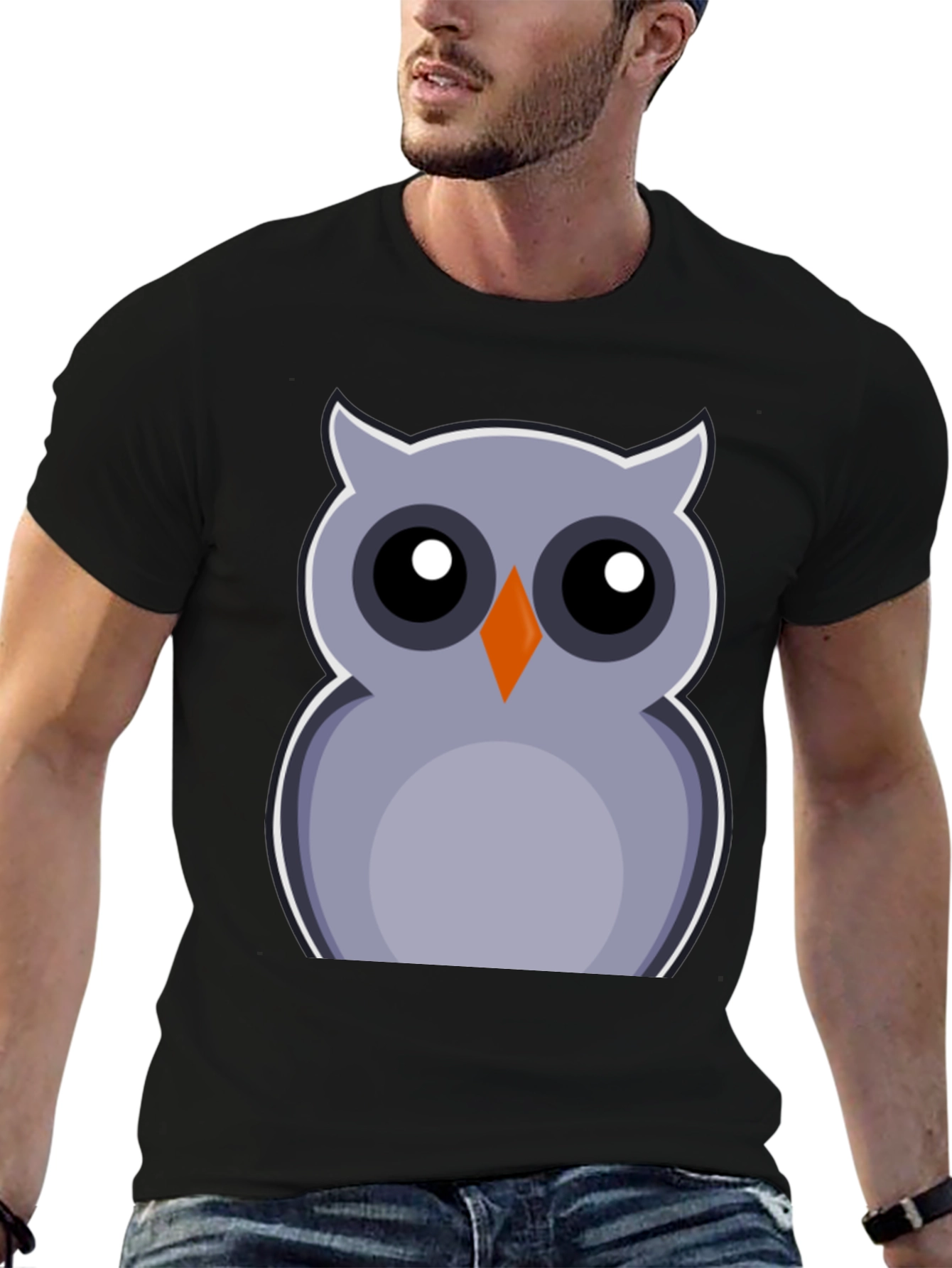 Owl Graphic Print Tee - Fun & Stylish