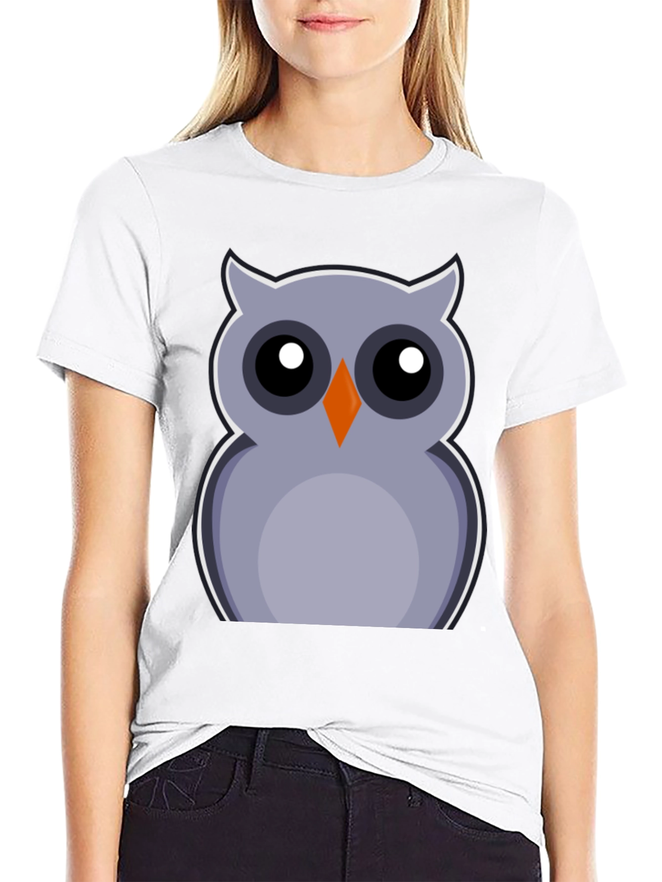 Owl Graphic Print Tee - Fun & Stylish