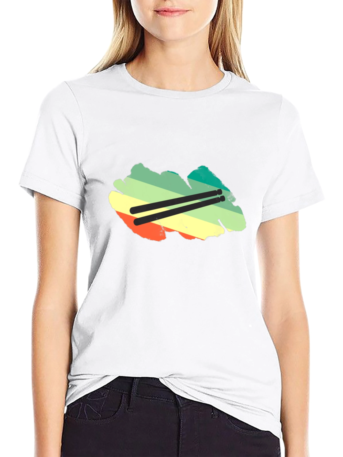 Retro Drummer T-Shirt - Music Lover Tee