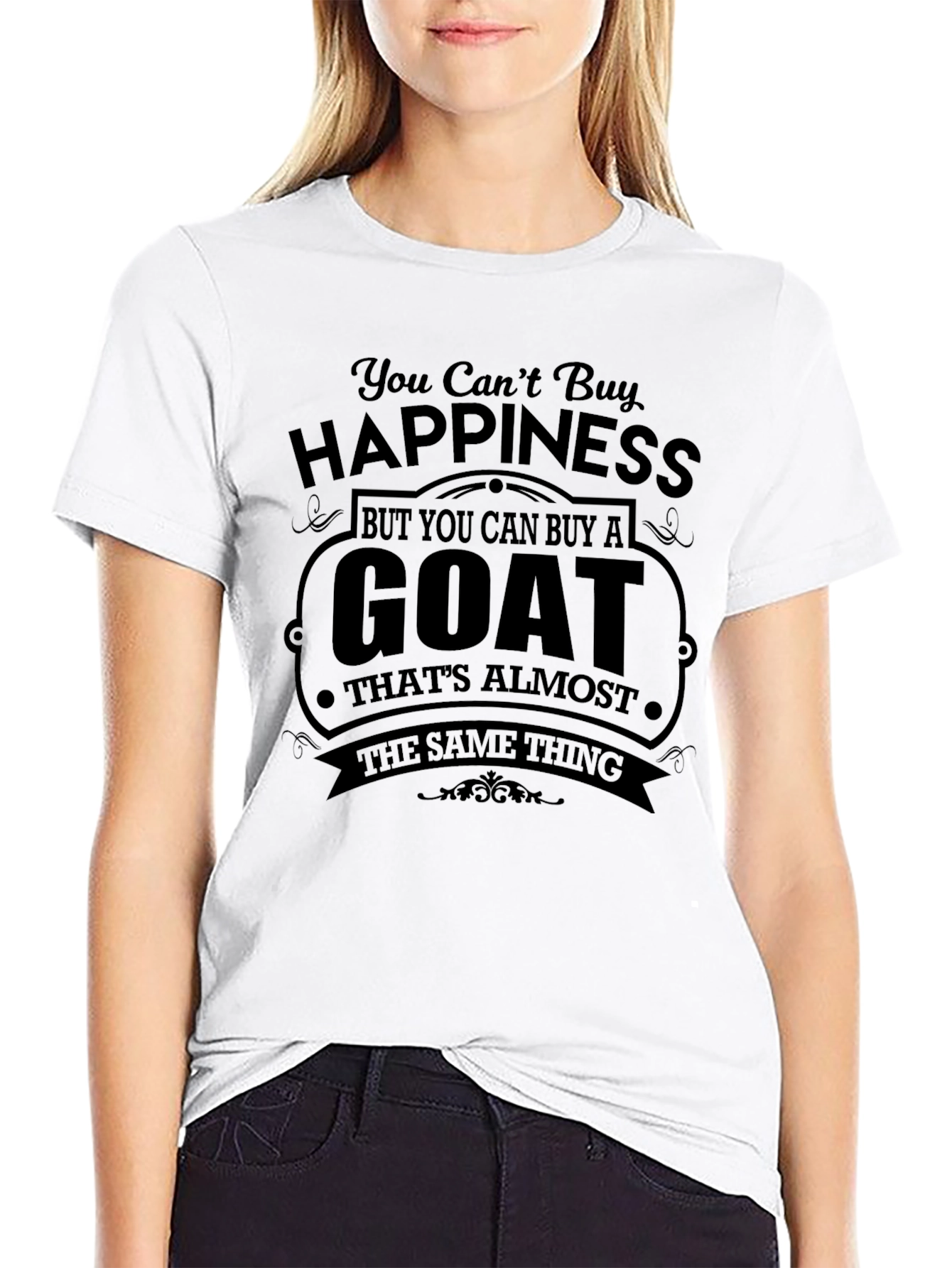 You Cant Buy Happiness Goat T-Shirt