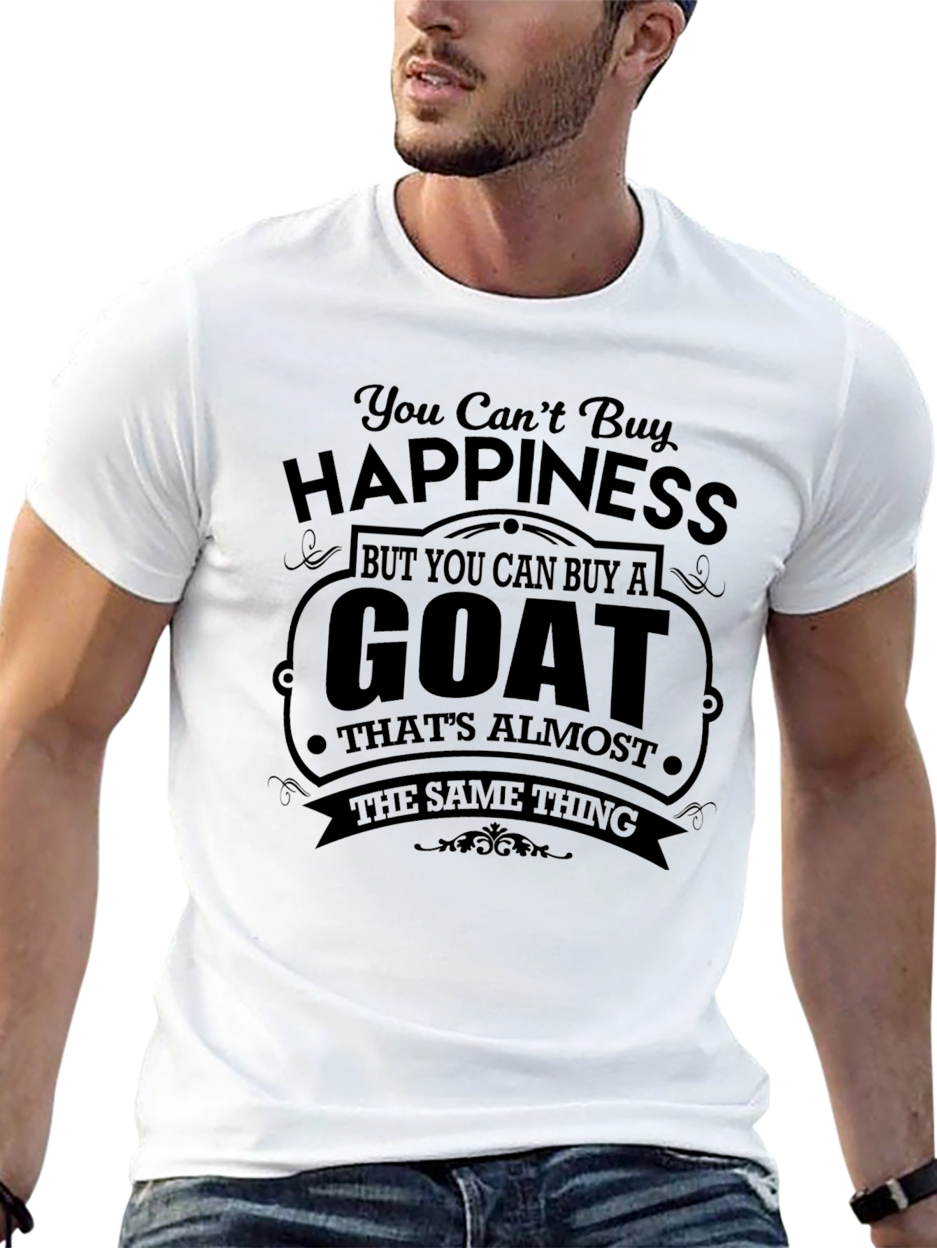 You Cant Buy Happiness Goat T-Shirt