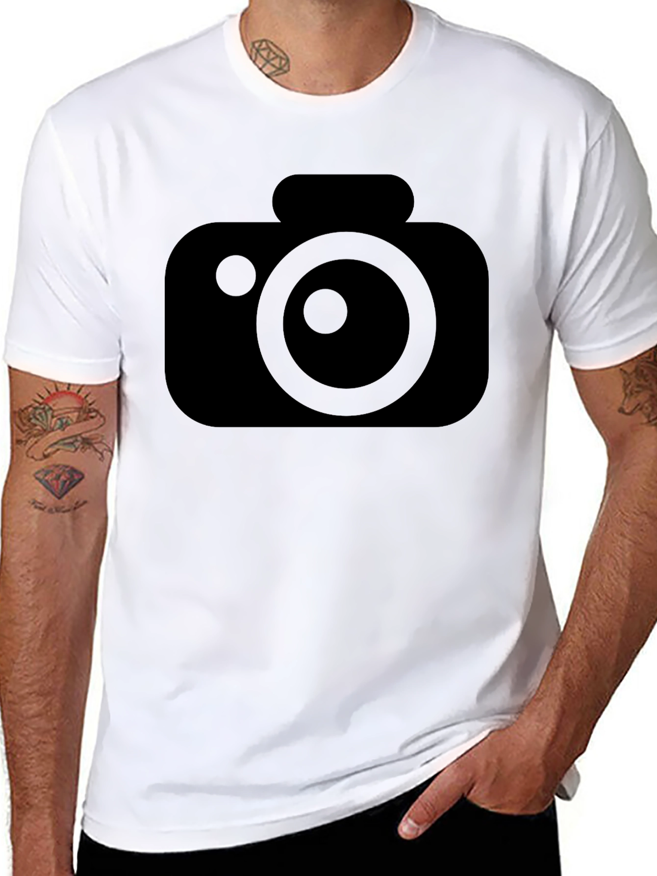 Camera Graphic Black T-Shirt