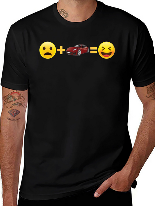 Sad + Car = Happy T-Shirt | Car Enthusiast Tee