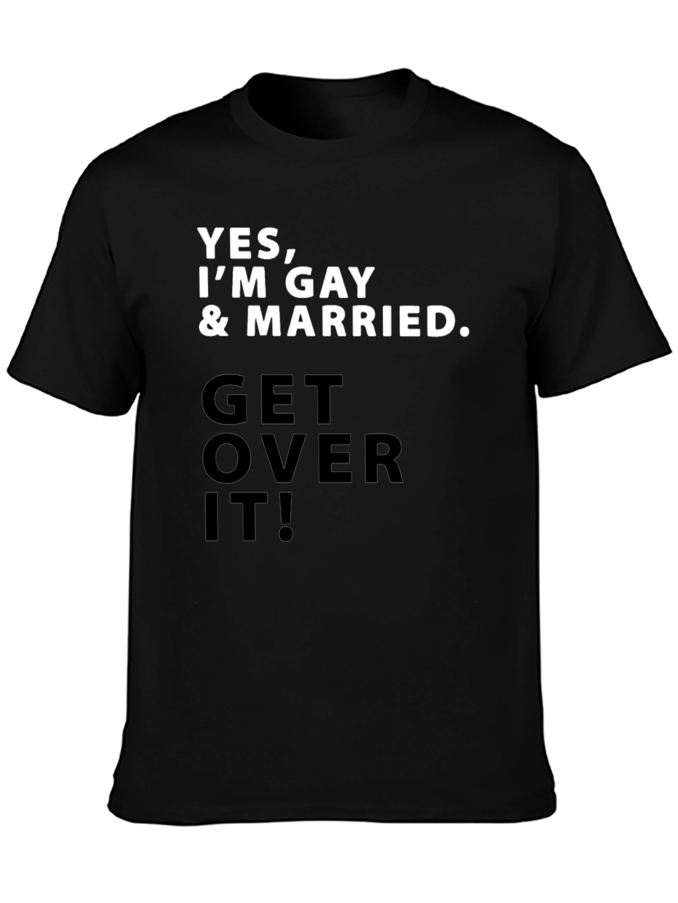 Gay Pride T-Shirt - Yes Im Gay & Married