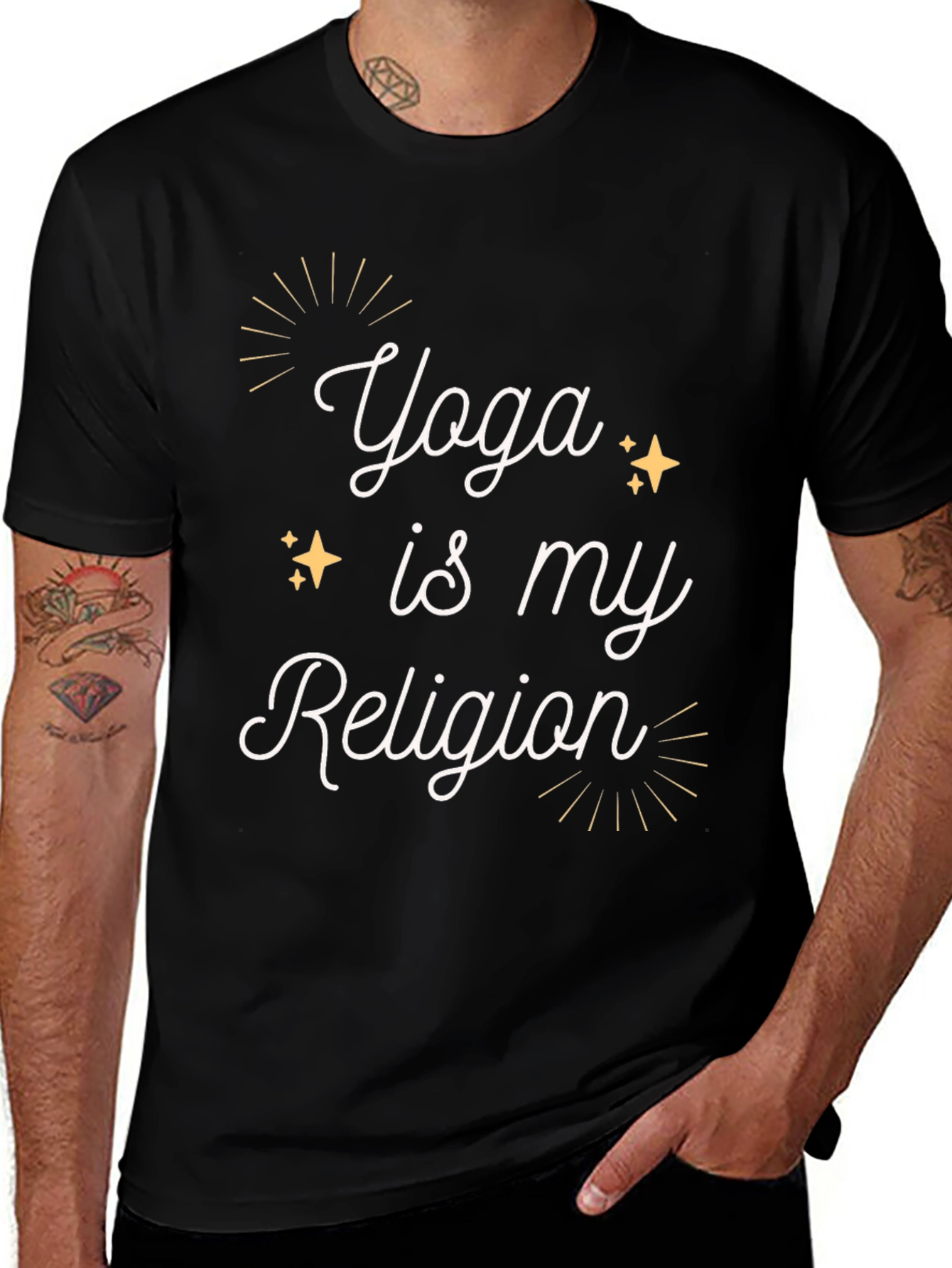 Yoga Is My Religion T-Shirt - Cotton Comfort