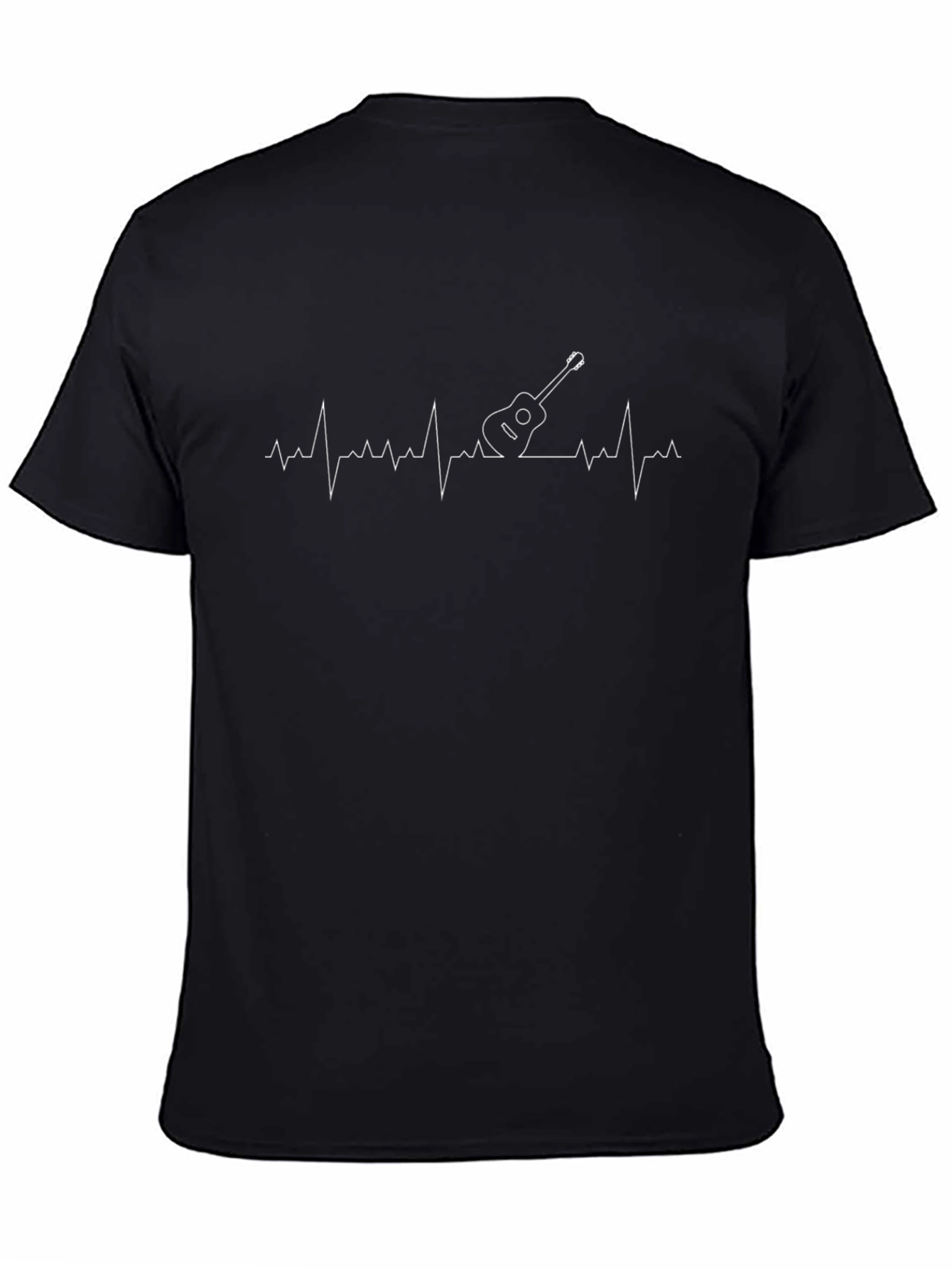 Guitar Heartbeat Graphic Tee - Music Lover Shirt