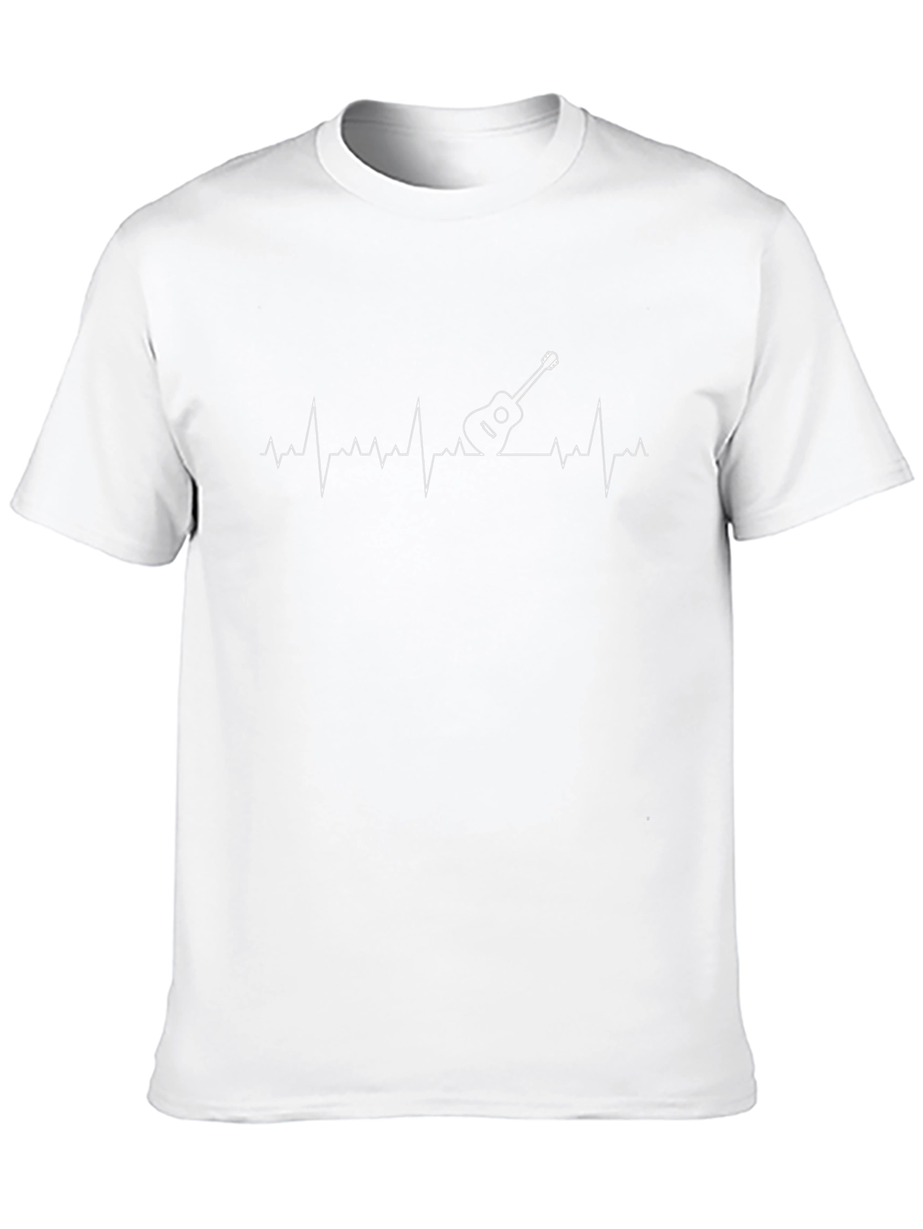 Guitar Heartbeat Graphic Tee - Music Lover Shirt