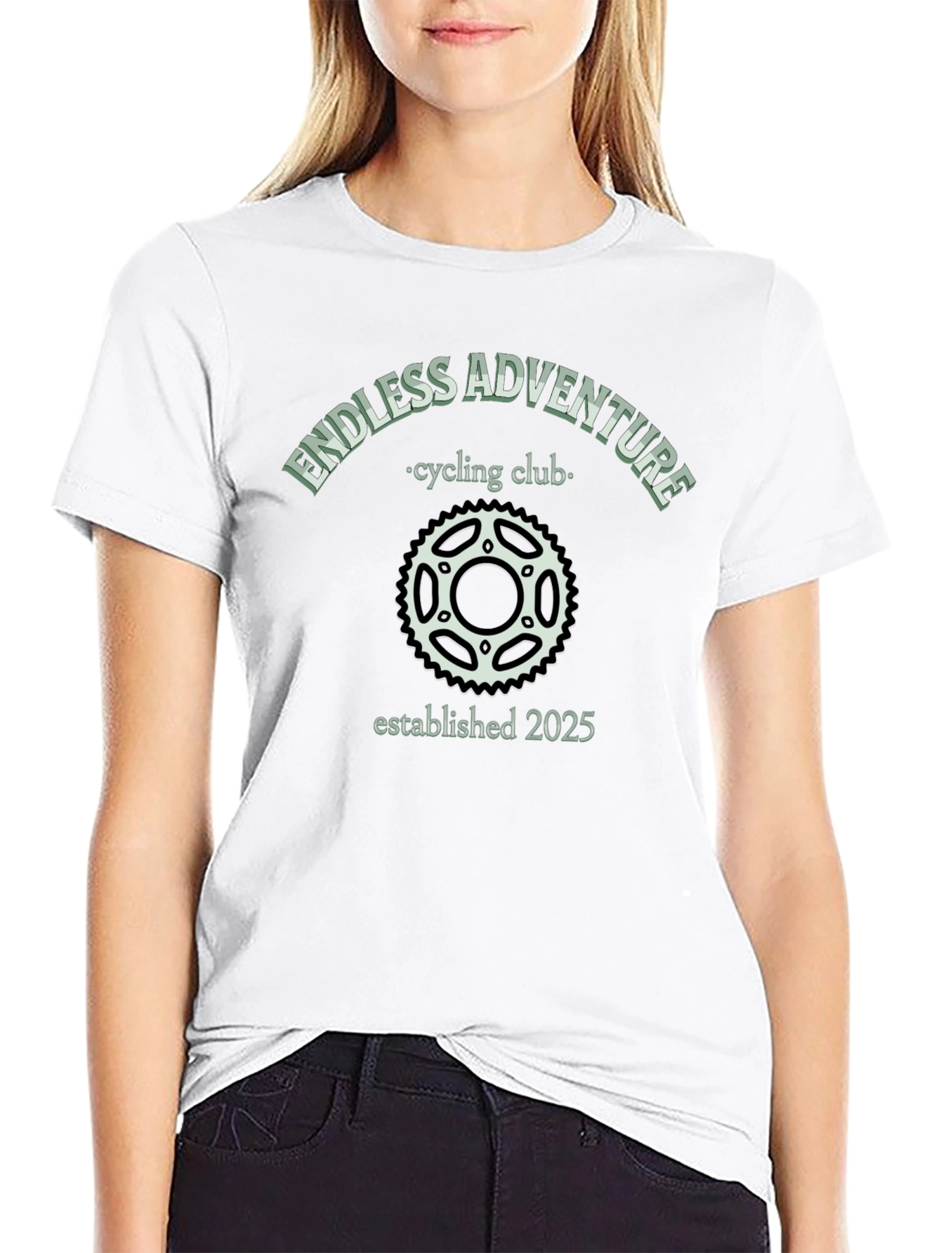 Endless Adventure Cycling Club Black T-Shirt