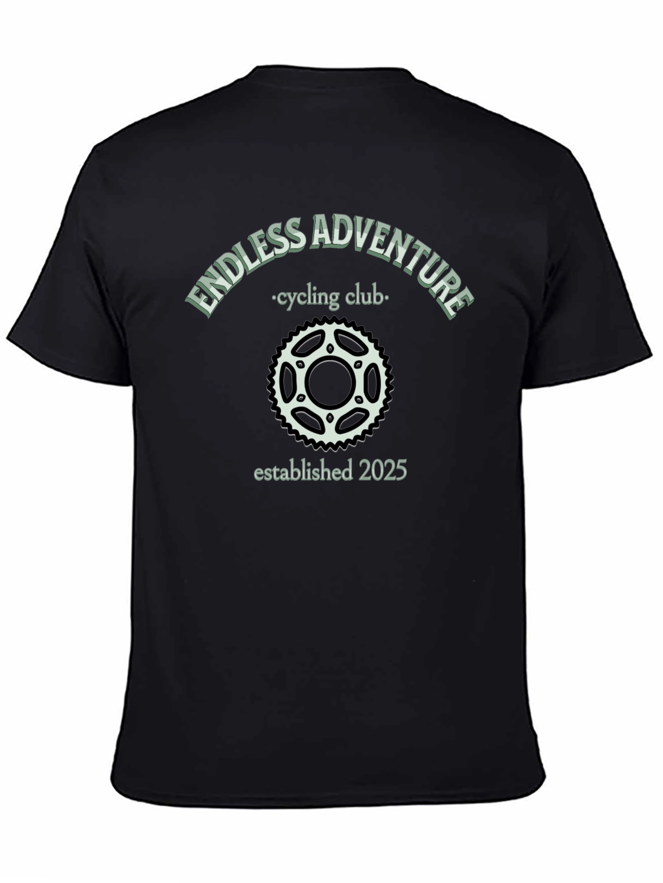 Endless Adventure Cycling Club Black T-Shirt