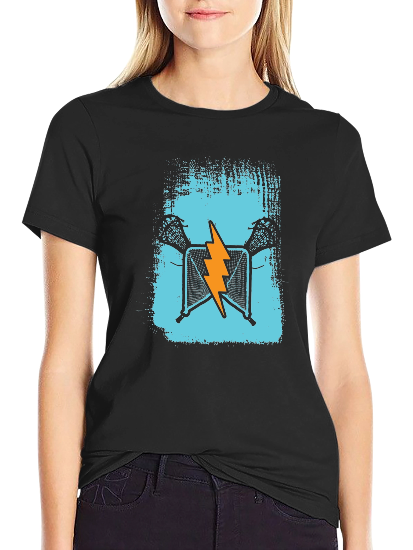 Lacrosse Lightning Bolt Graphic T-Shirt
