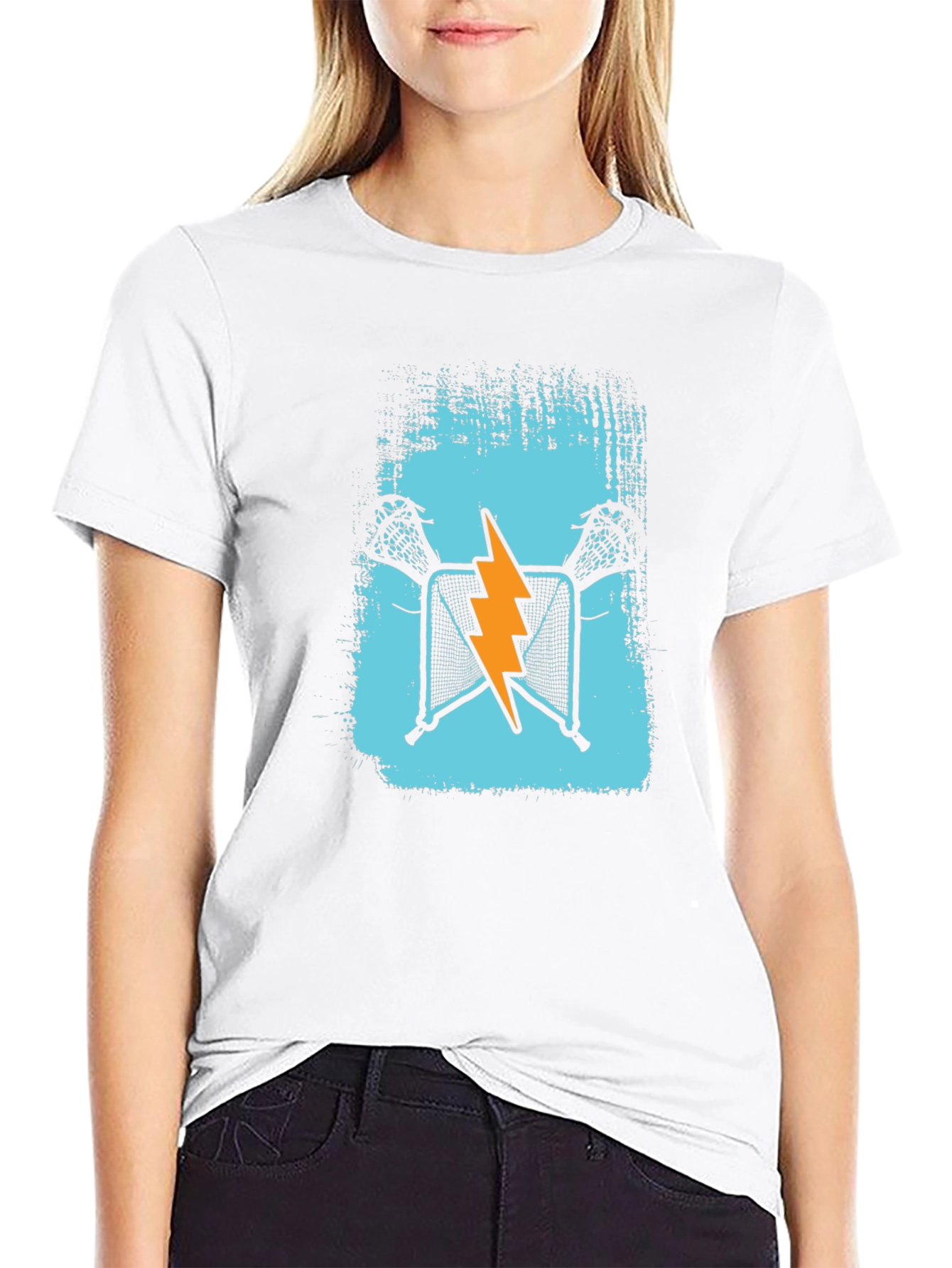 Lacrosse Lightning Bolt Graphic T-Shirt