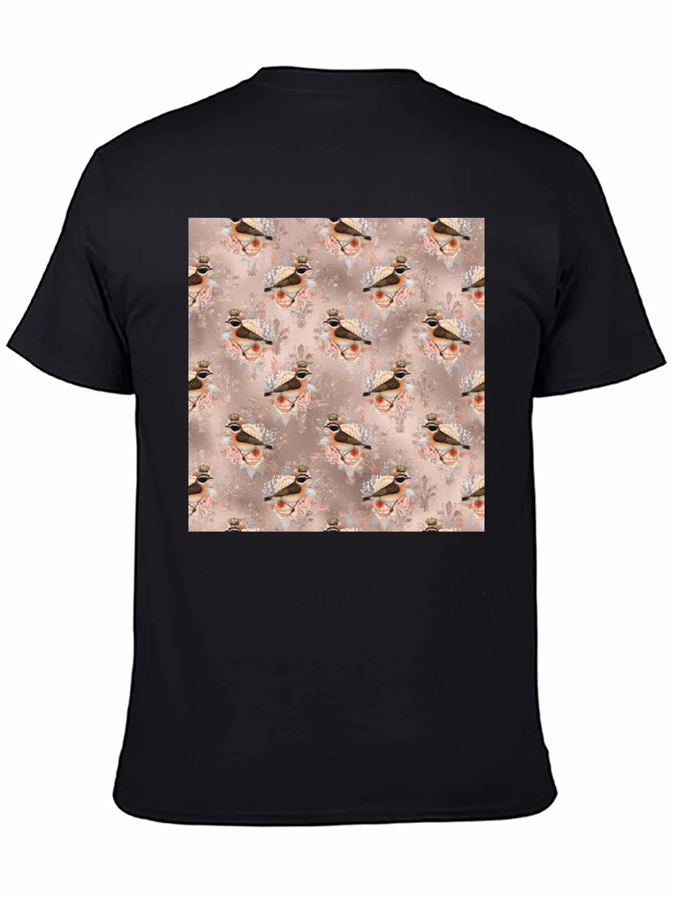 Bird King Pattern T-Shirt