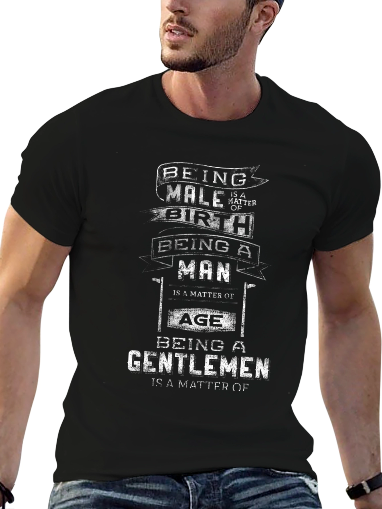 Being Male Man Gentleman T-Shirt