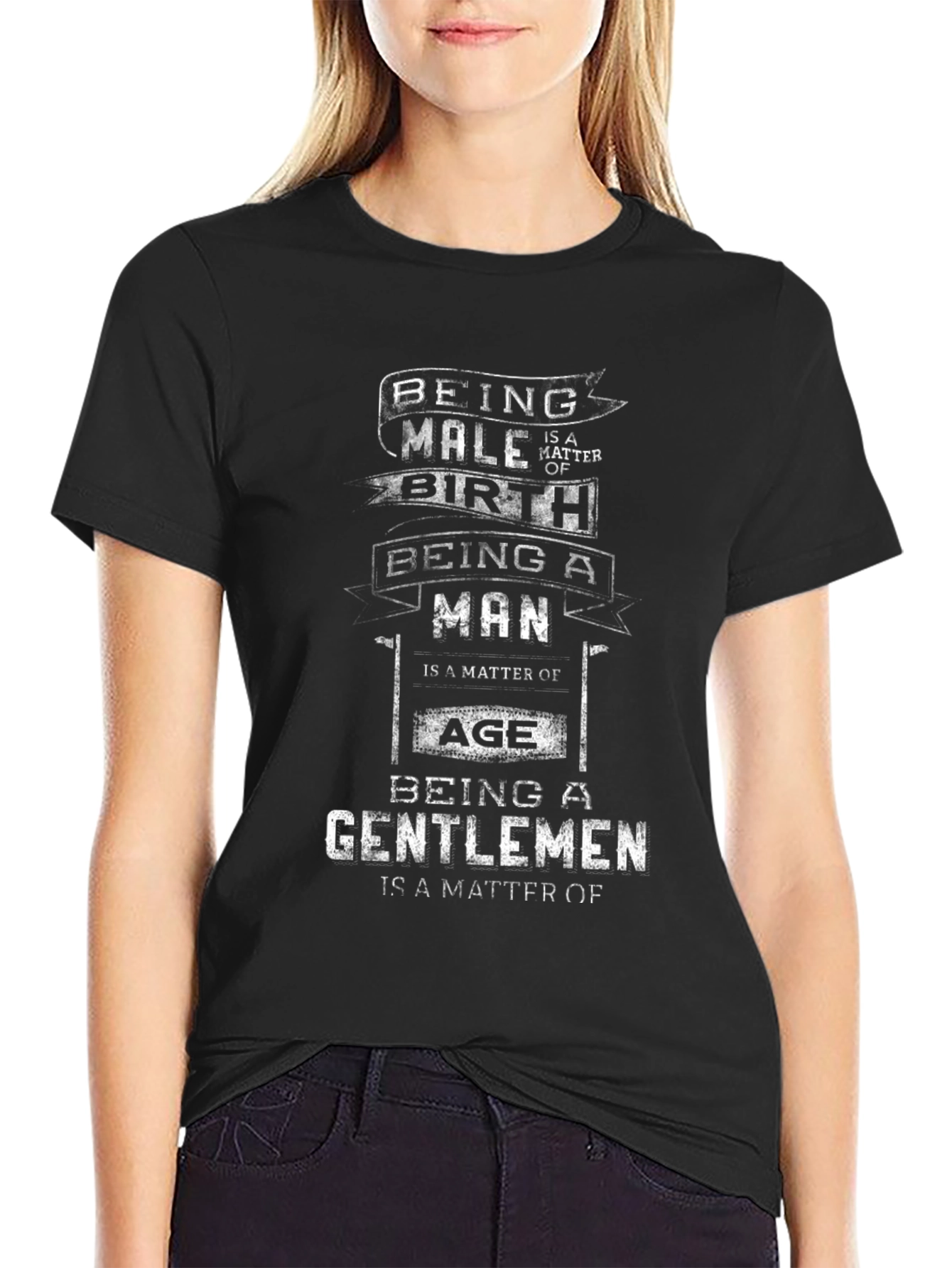 Being Male Man Gentleman T-Shirt