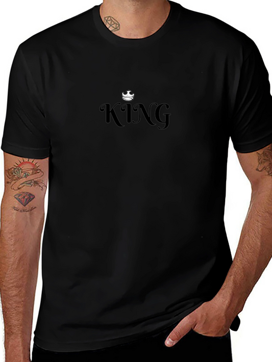 King Crown Graphic Tee - Premium Black T-Shirt