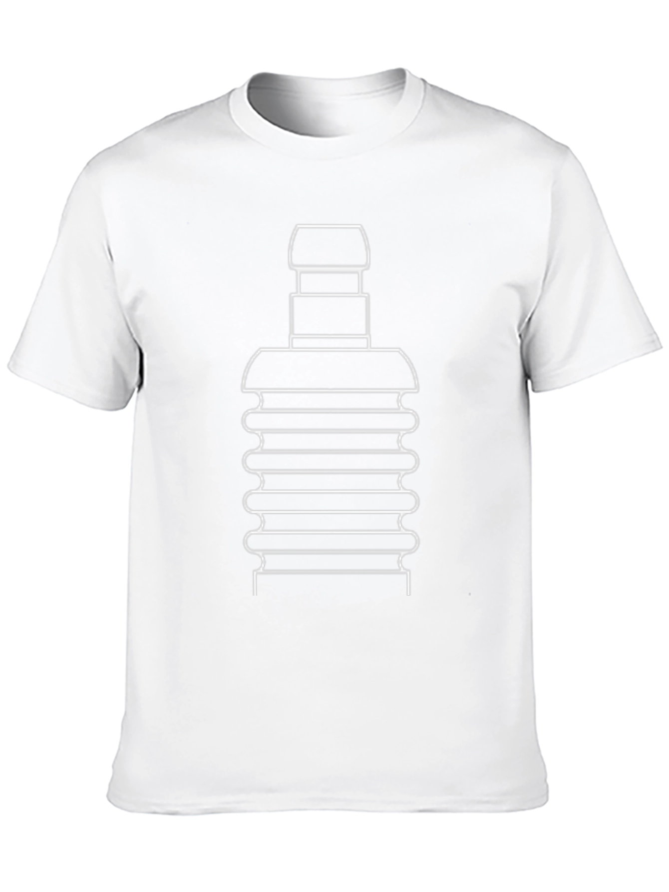 Unique Graphic Tee: Abstract Line Art Design