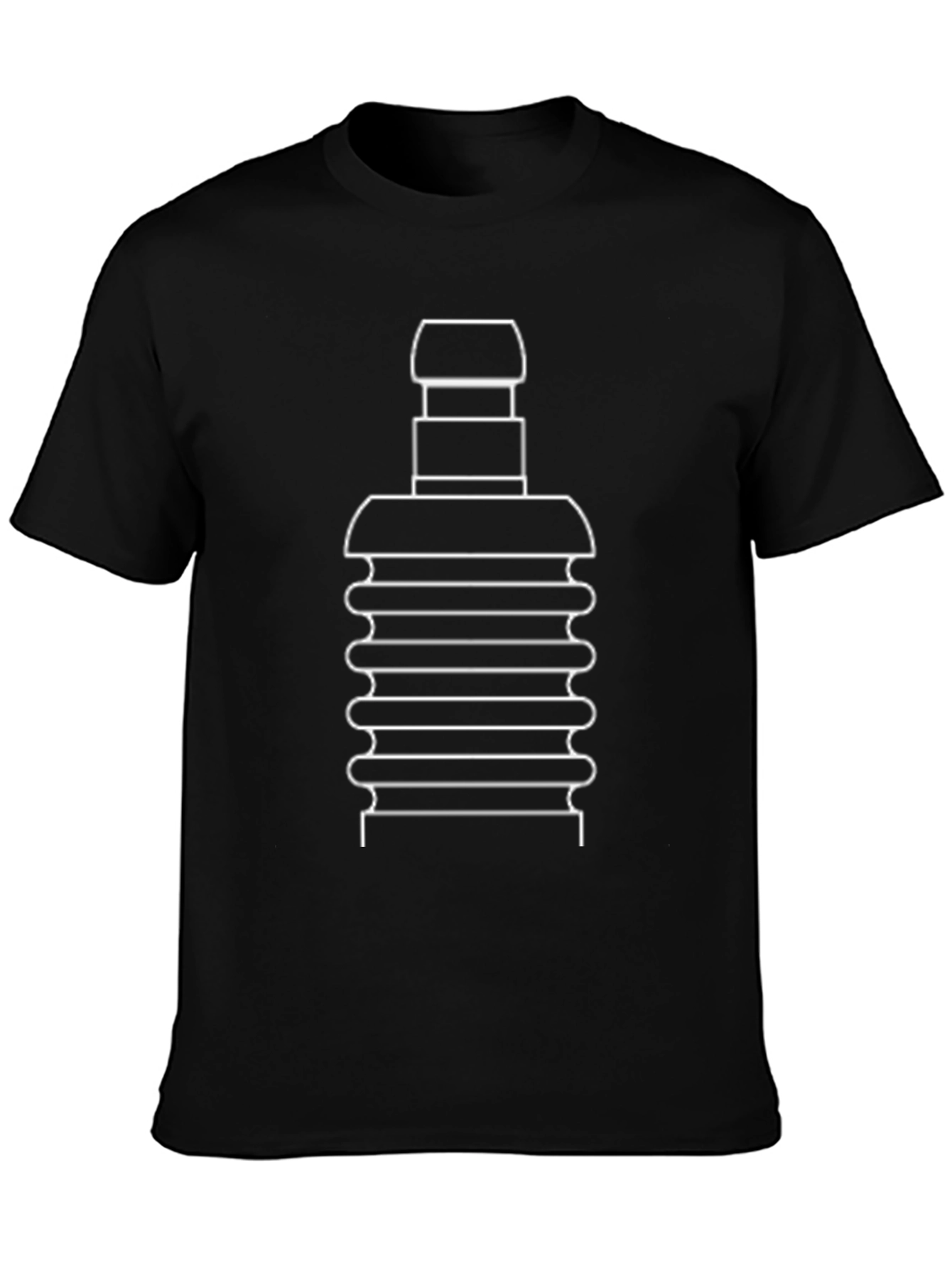 Unique Graphic Tee: Abstract Line Art Design