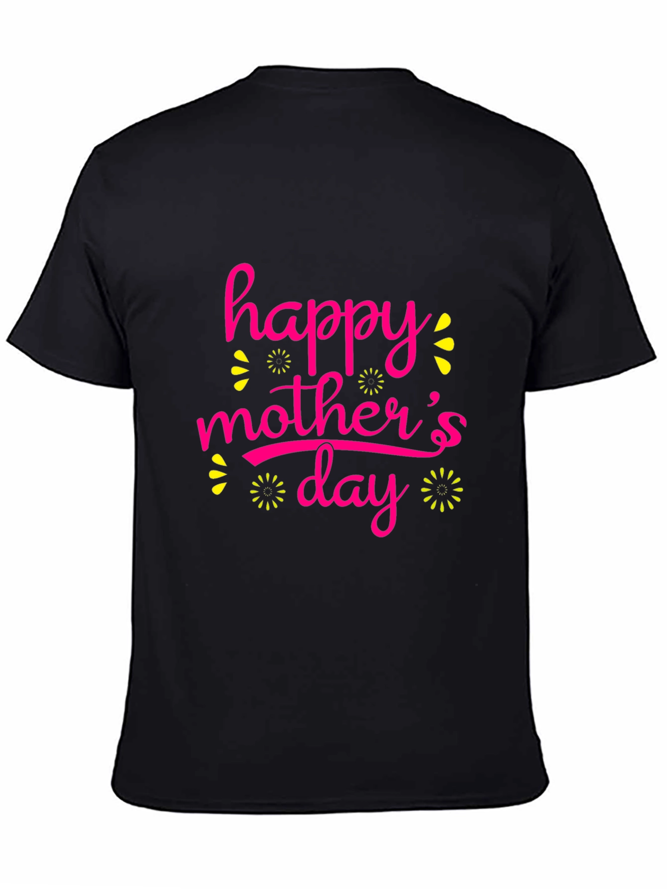Happy Mothers Day Black T-Shirt