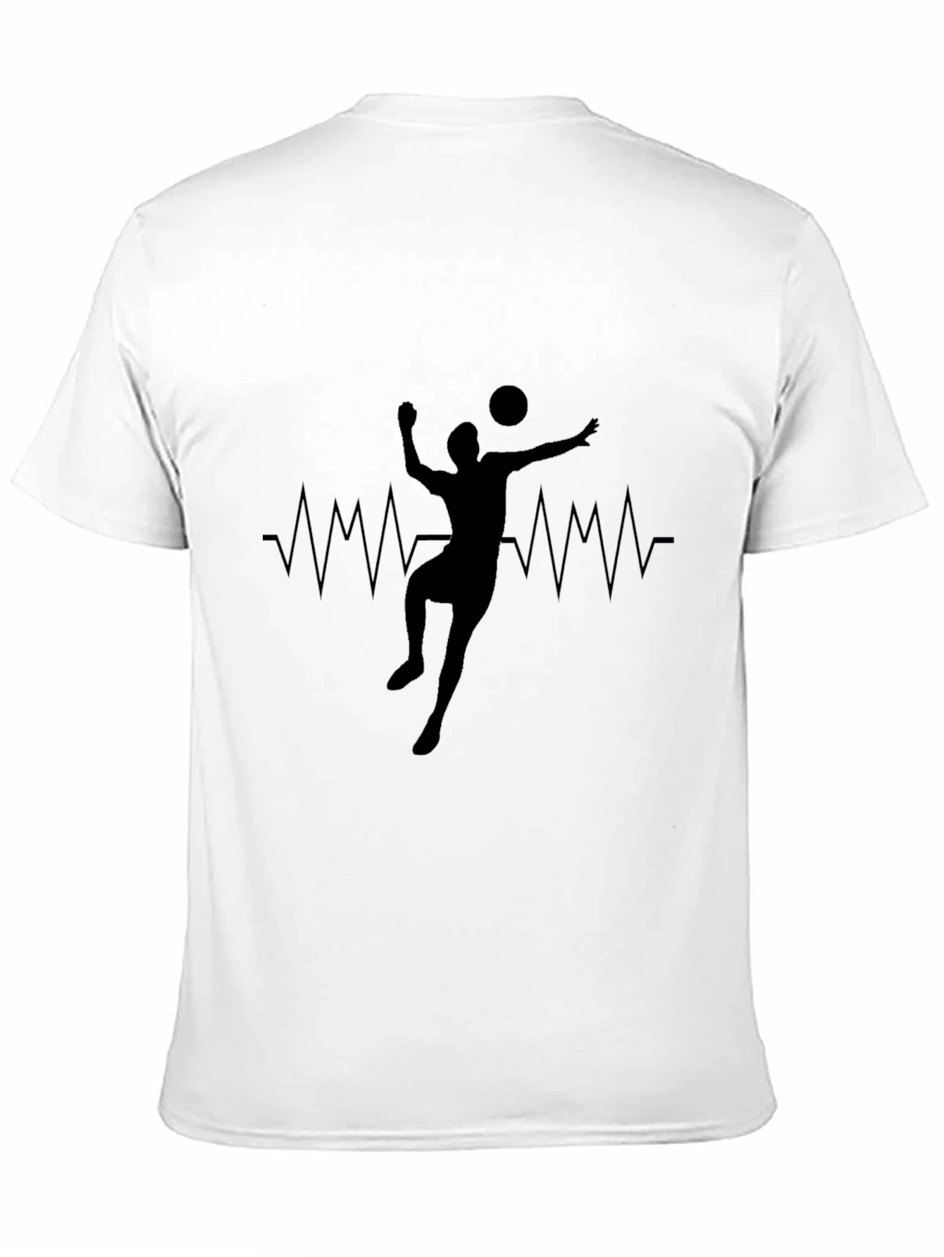 Volleyball Heartbeat Graphic T-Shirt