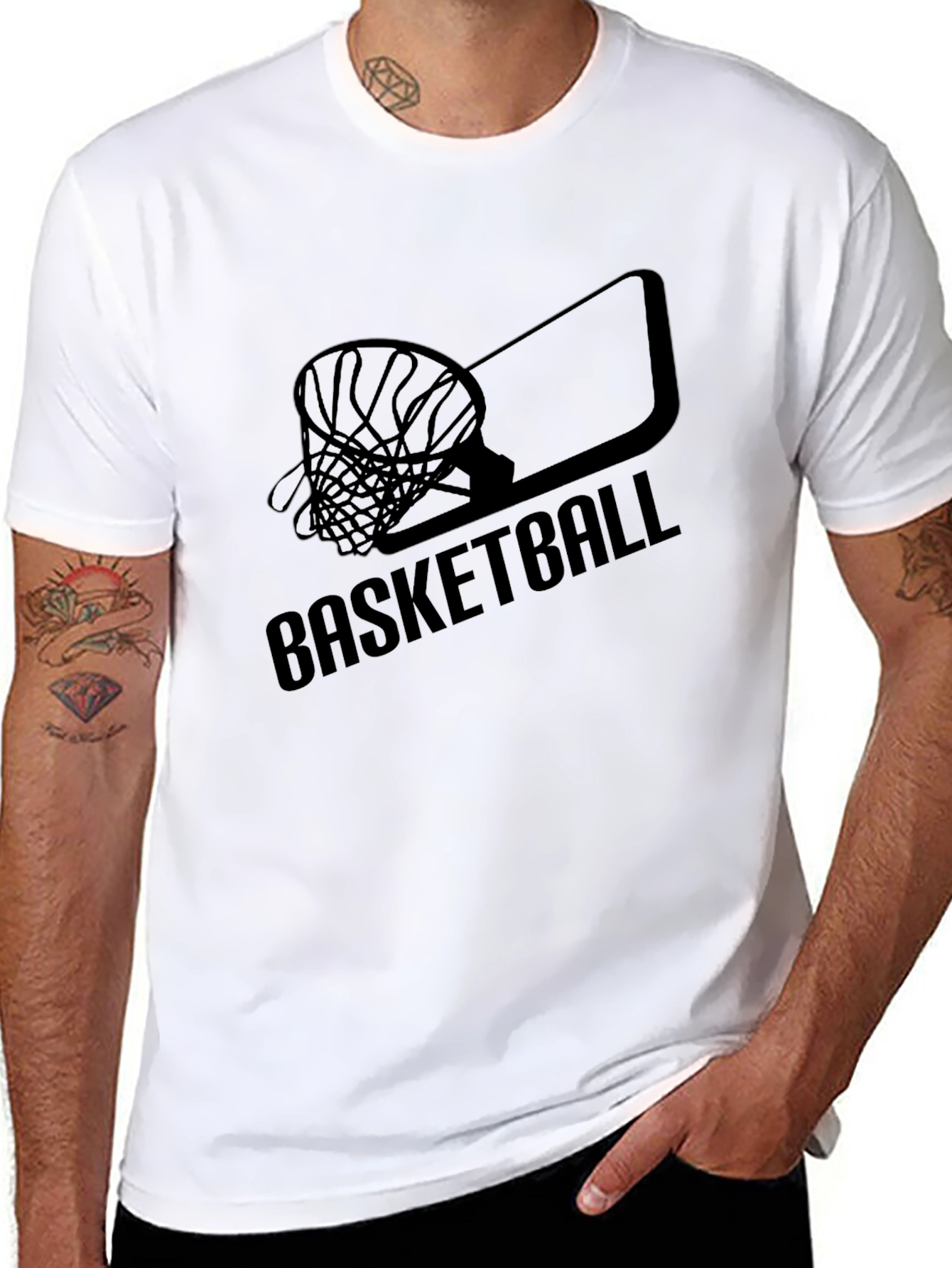 Basketball Graphic Tee - Classic Black T-Shirt