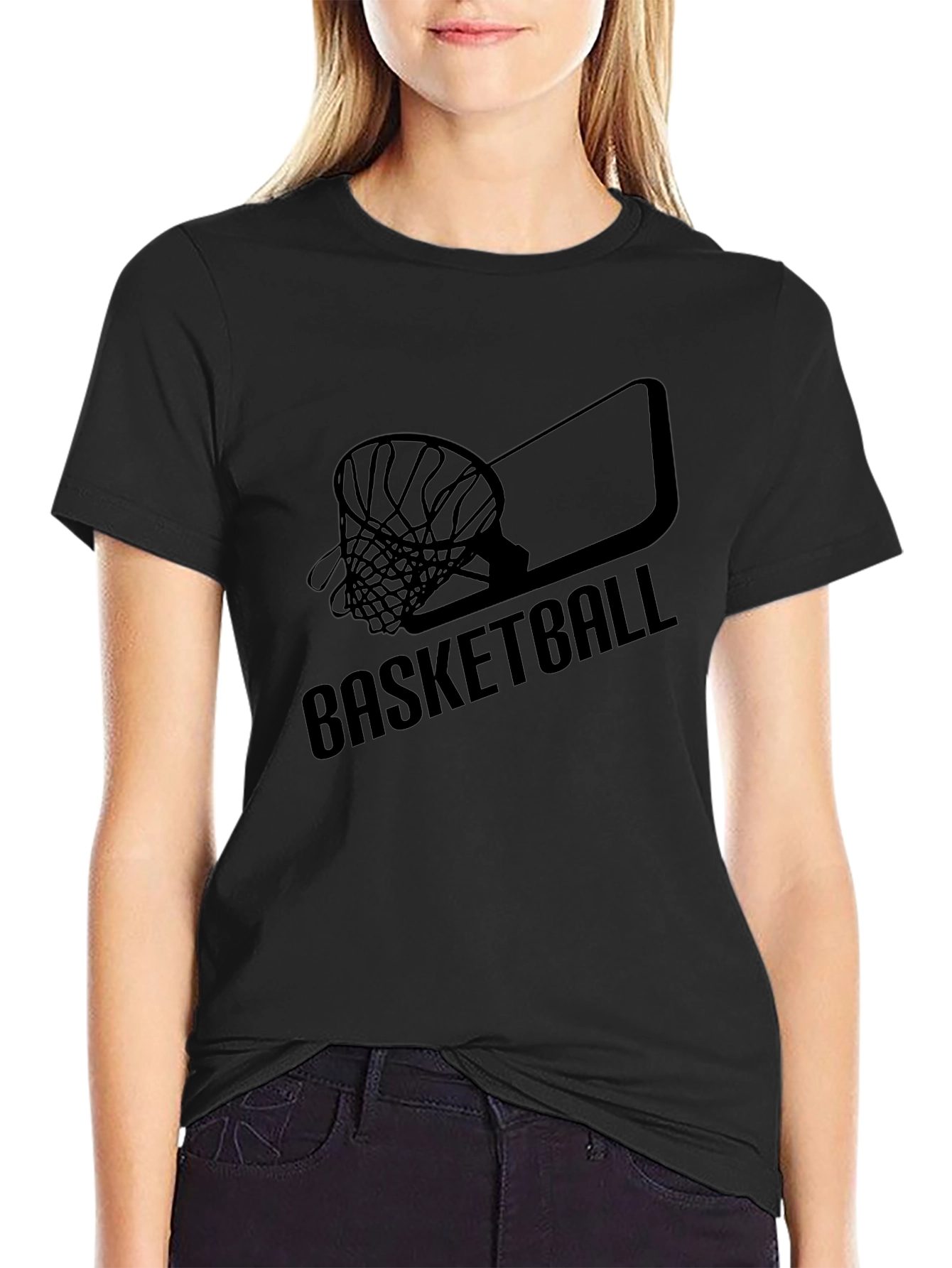 Basketball Graphic Tee - Classic Black T-Shirt