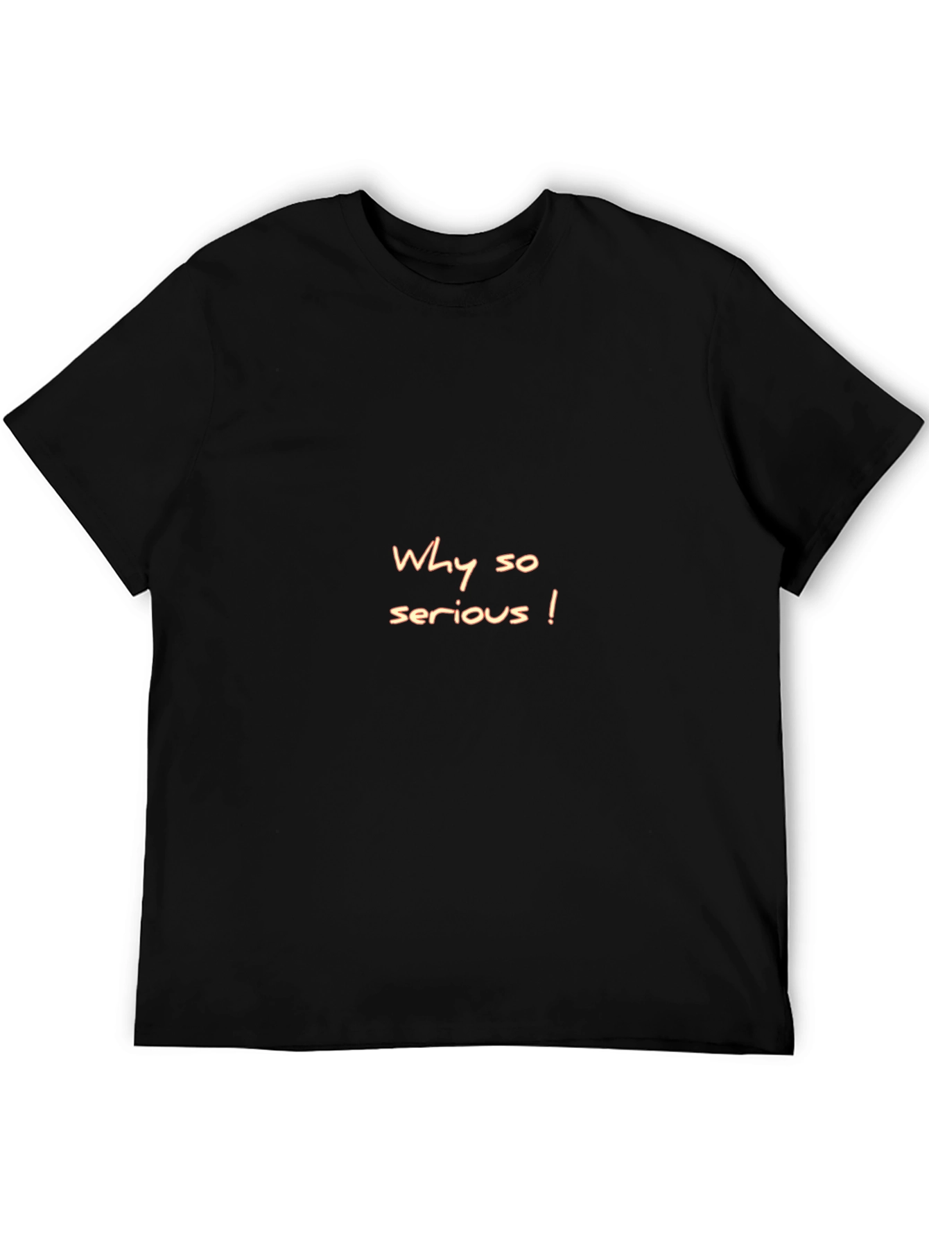 Why So Serious Tee - Mens Black Graphic T-Shirt