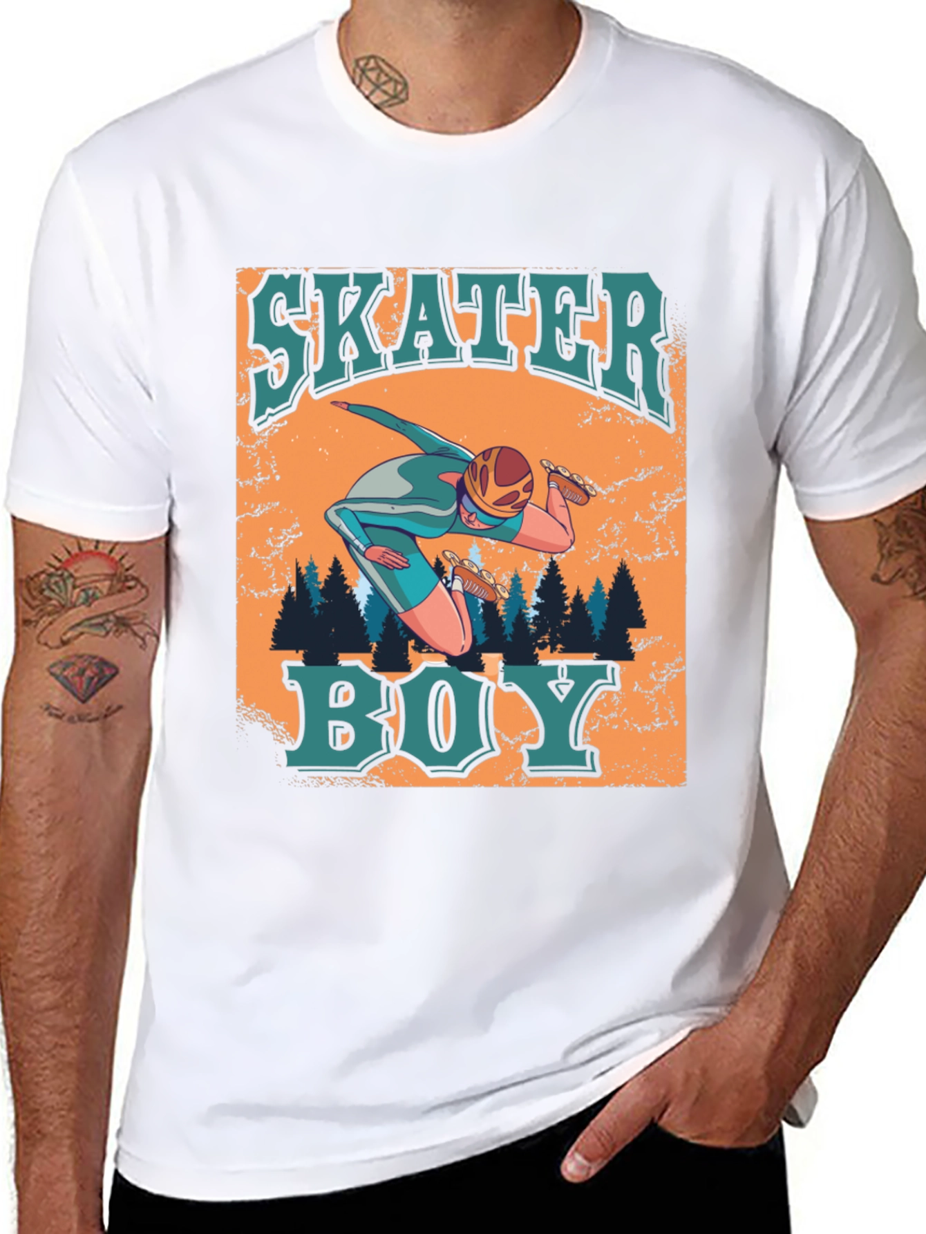 Skater Boy Graphic Tee - Cool & Casual
