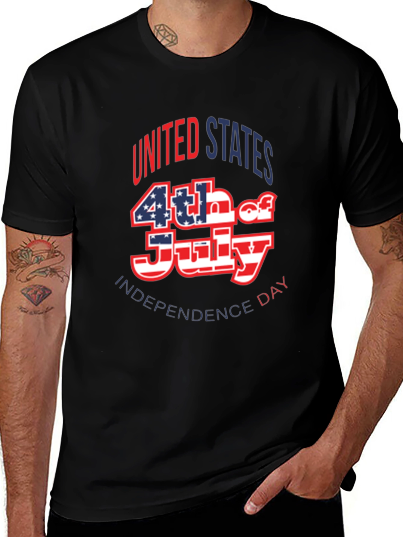 Patriotic 4th of July Graphic T-Shirt