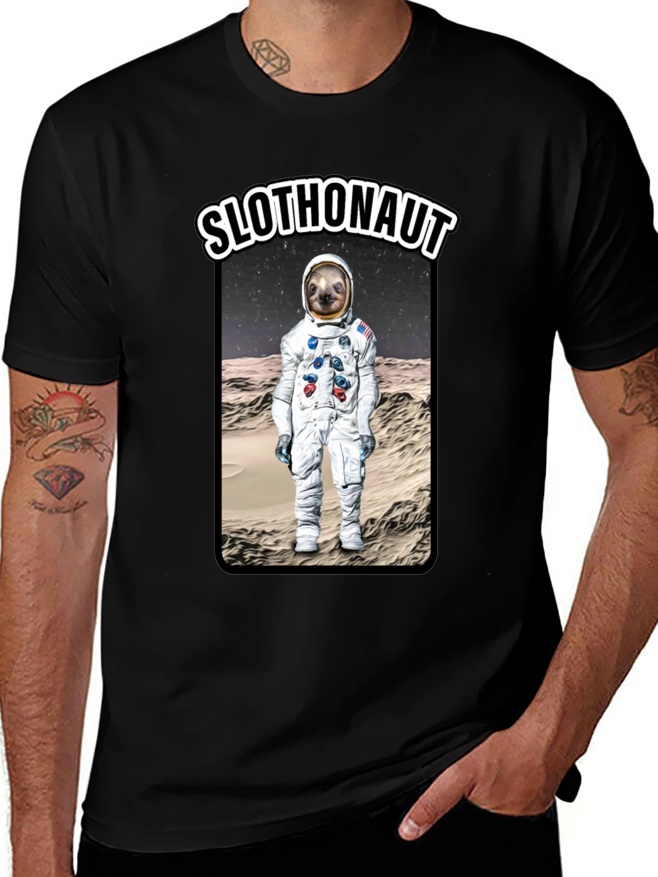 Slothonaut T-Shirt - Unique Astronaut Sloth Design