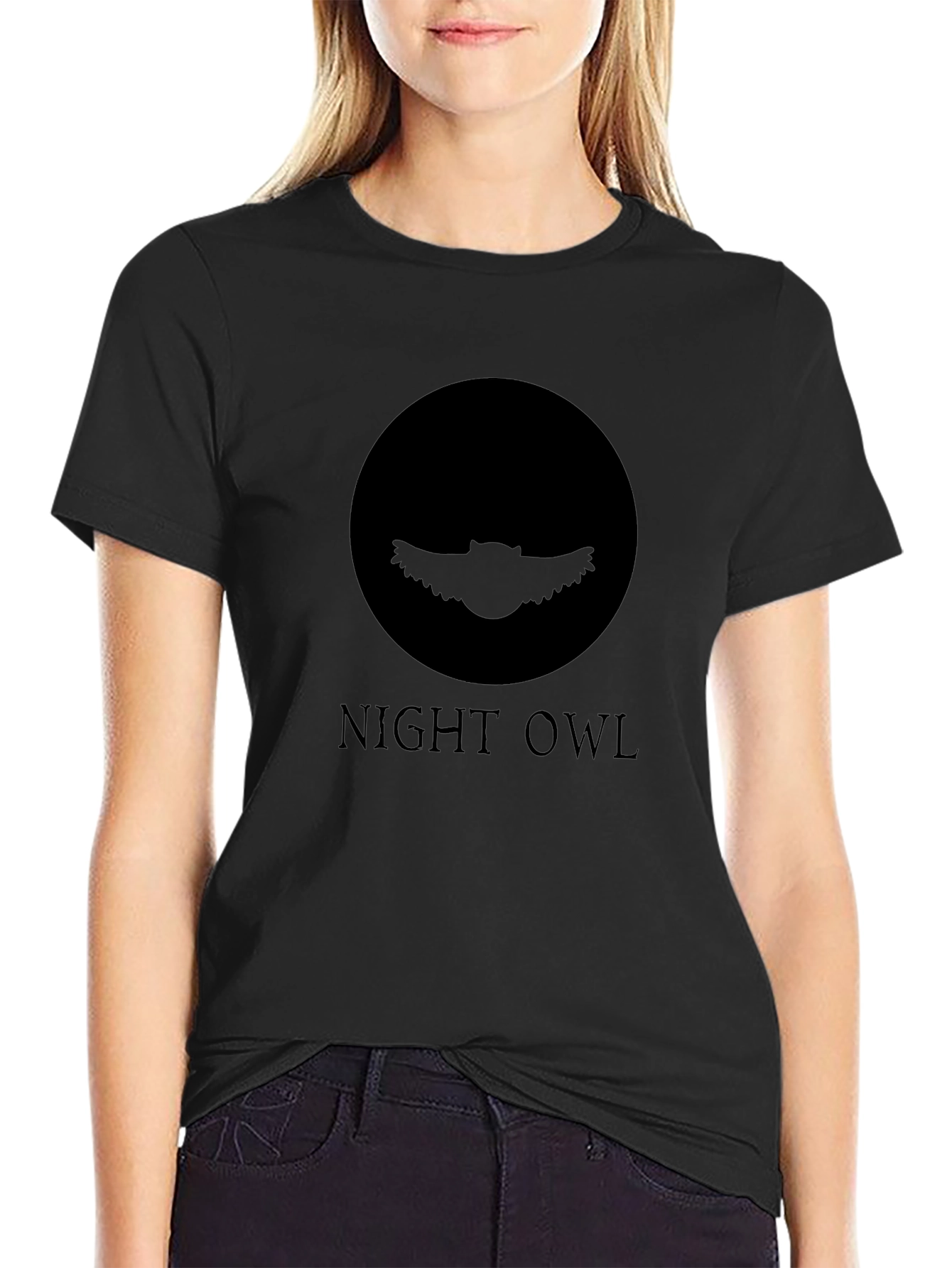 Night Owl Graphic Tee - Mens Black T-Shirt