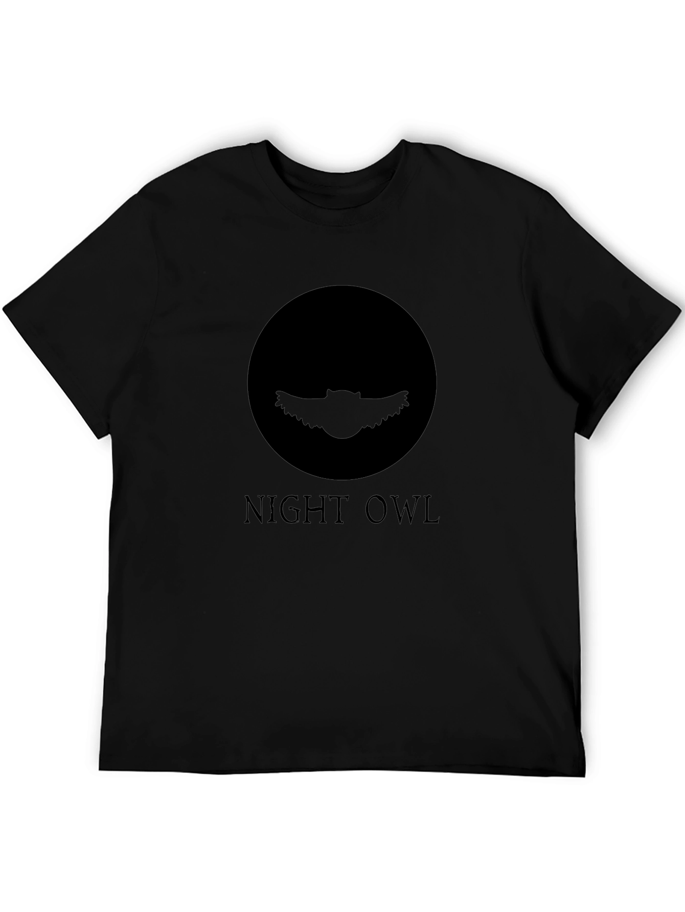 Night Owl Graphic Tee - Mens Black T-Shirt