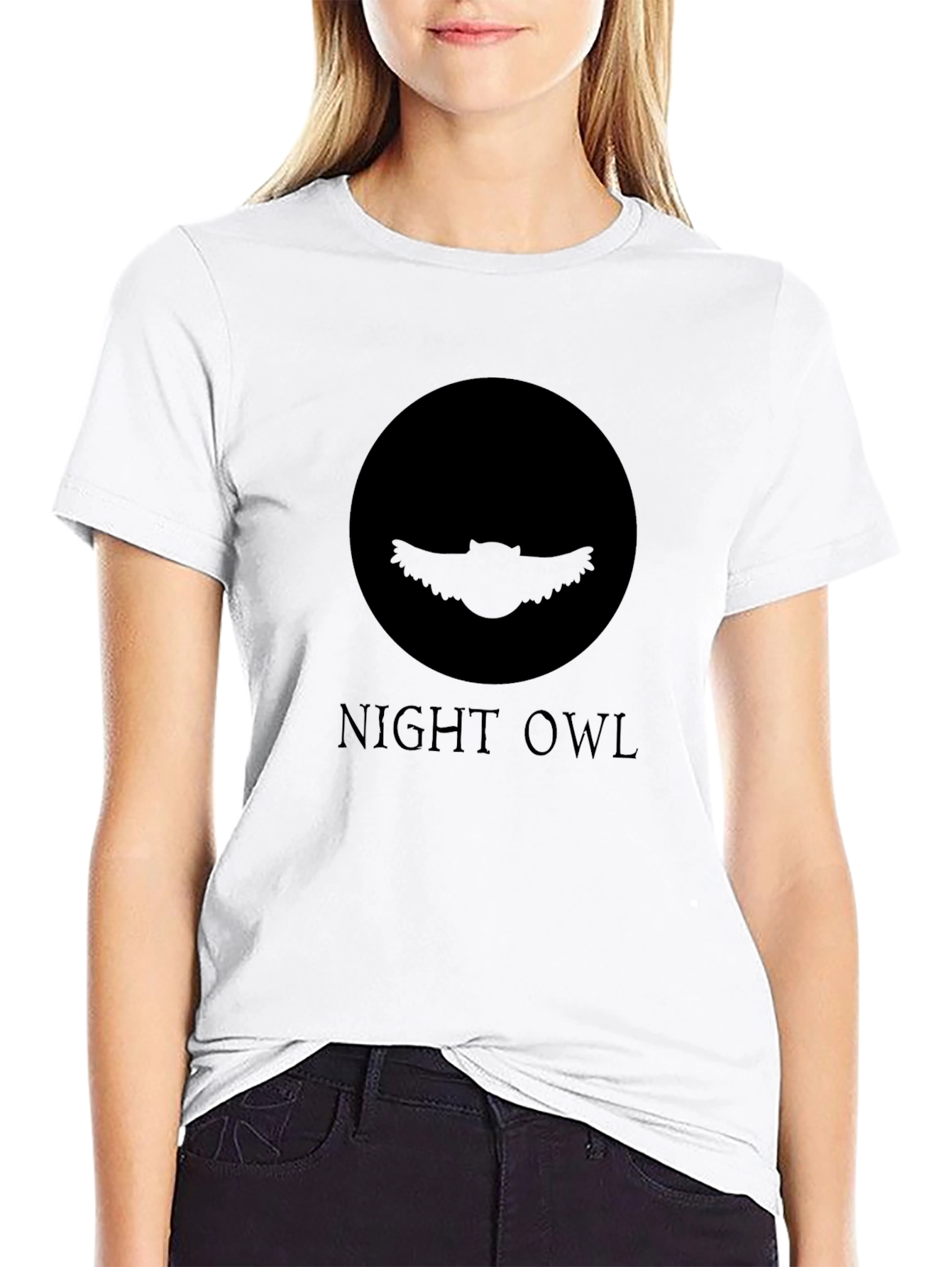 Night Owl Graphic Tee - Mens Black T-Shirt