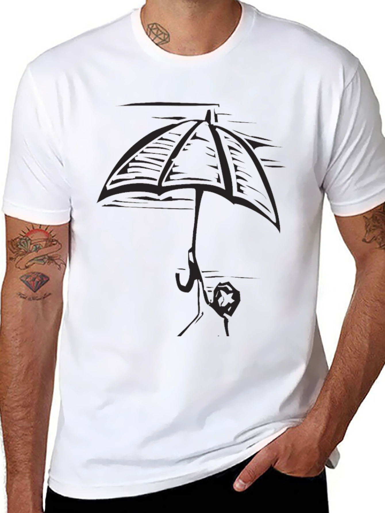 Umbrella Graphic Tee - Stylish & Unique