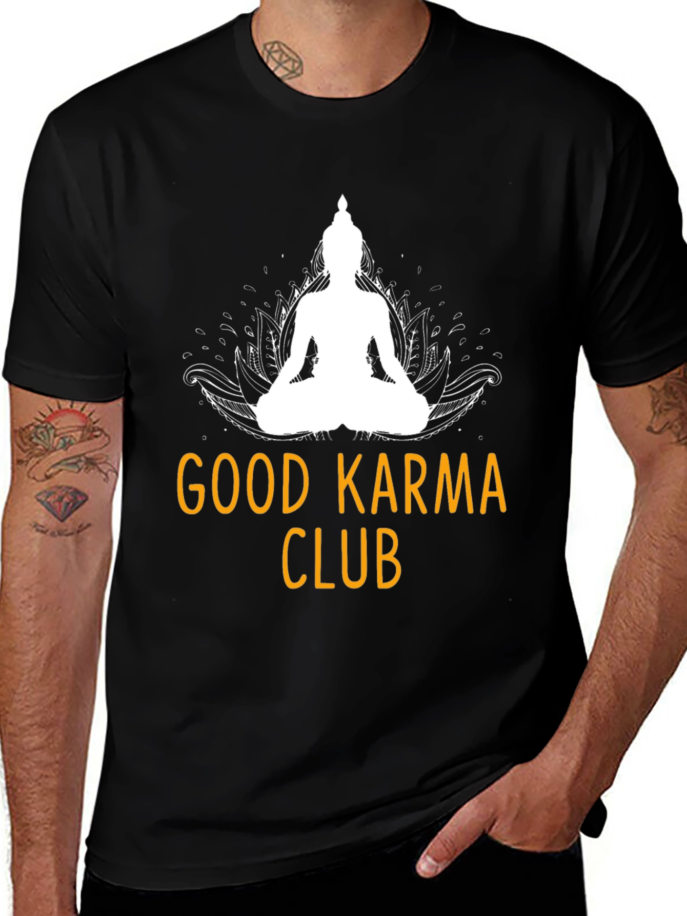 Good Karma Club Graphic T-Shirt - Black