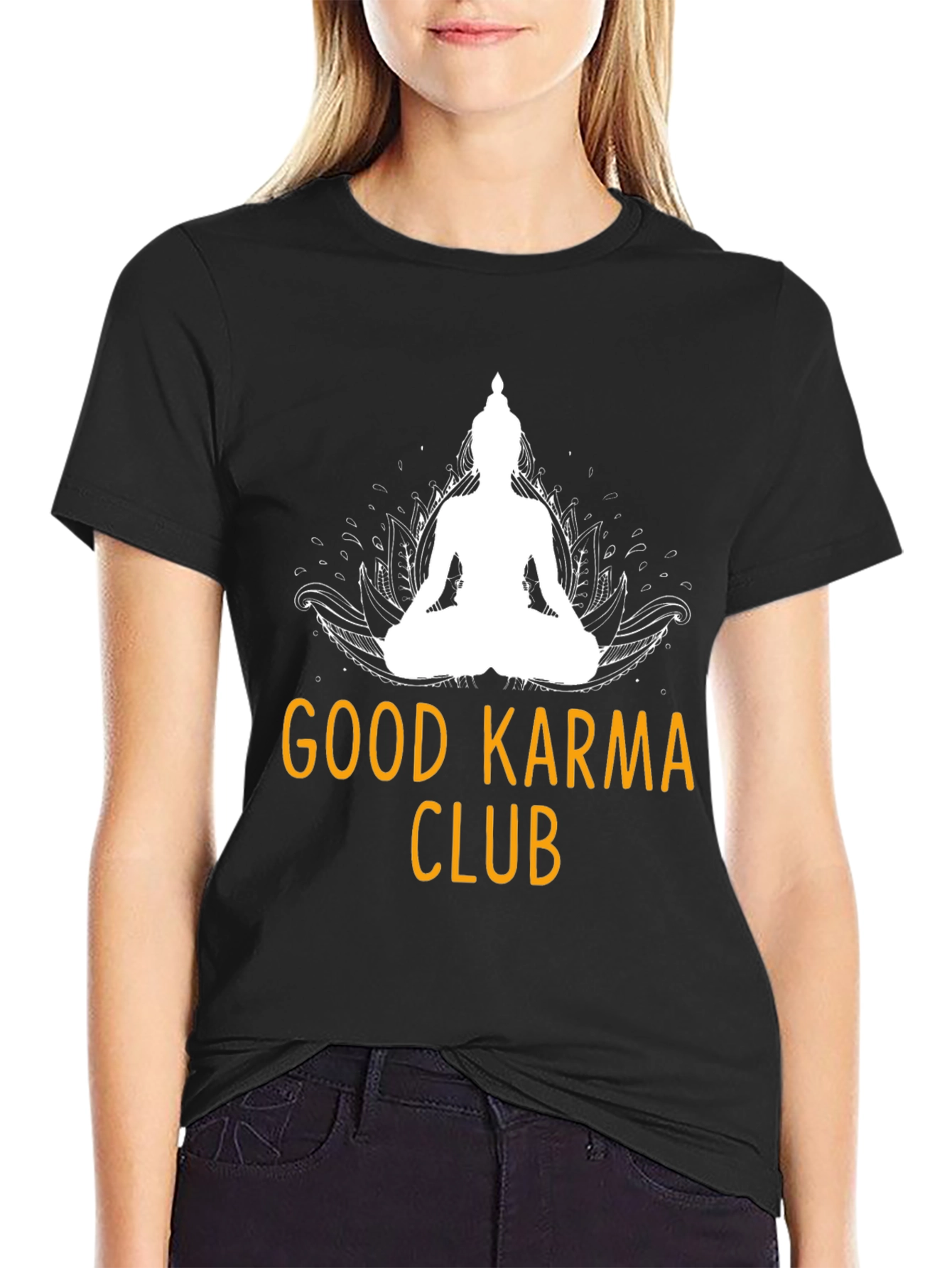 Good Karma Club Graphic T-Shirt - Black