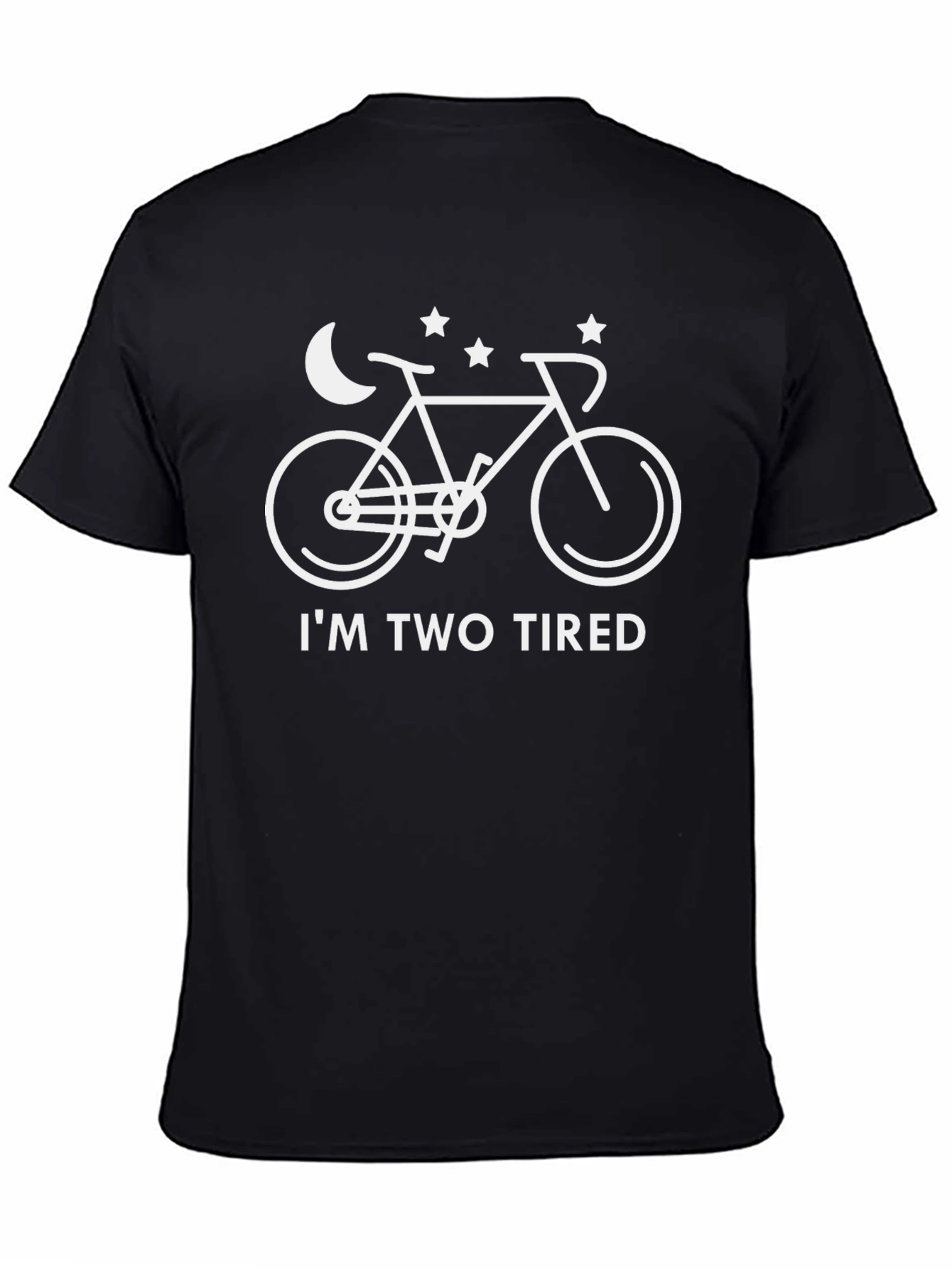 Im Two Tired Bicycle Graphic Tee - Black