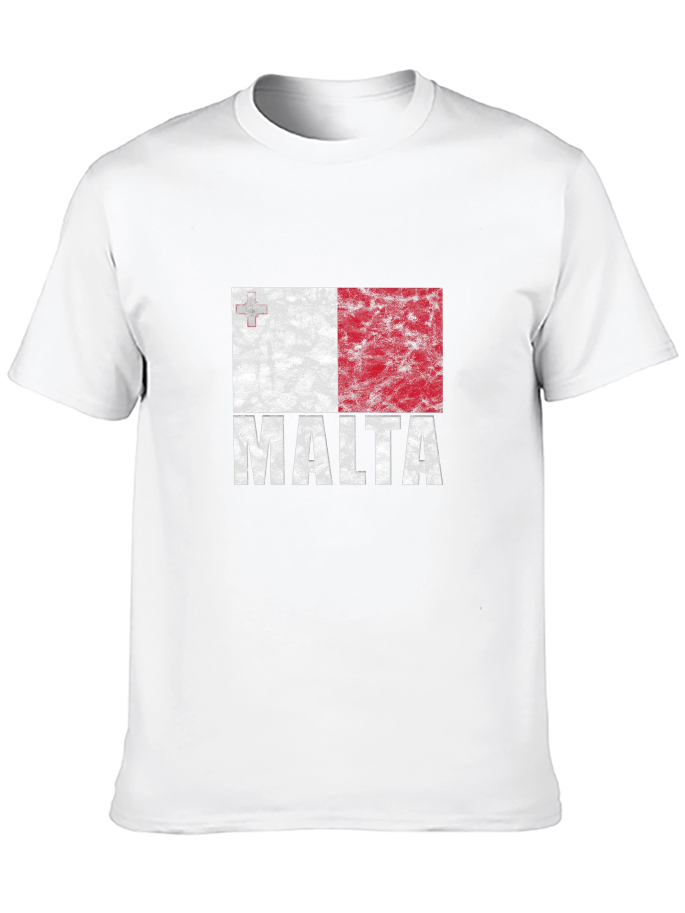 Malta Flag T-Shirt - Distressed Design