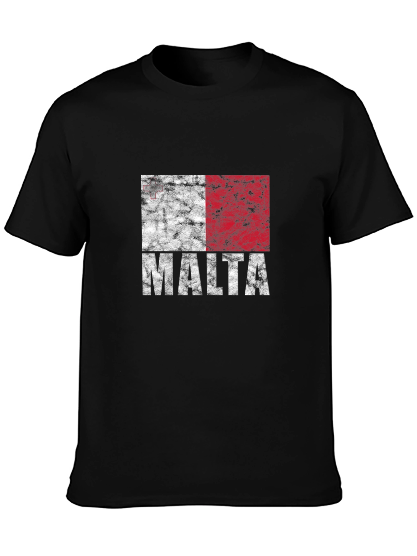 Malta Flag T-Shirt - Distressed Design