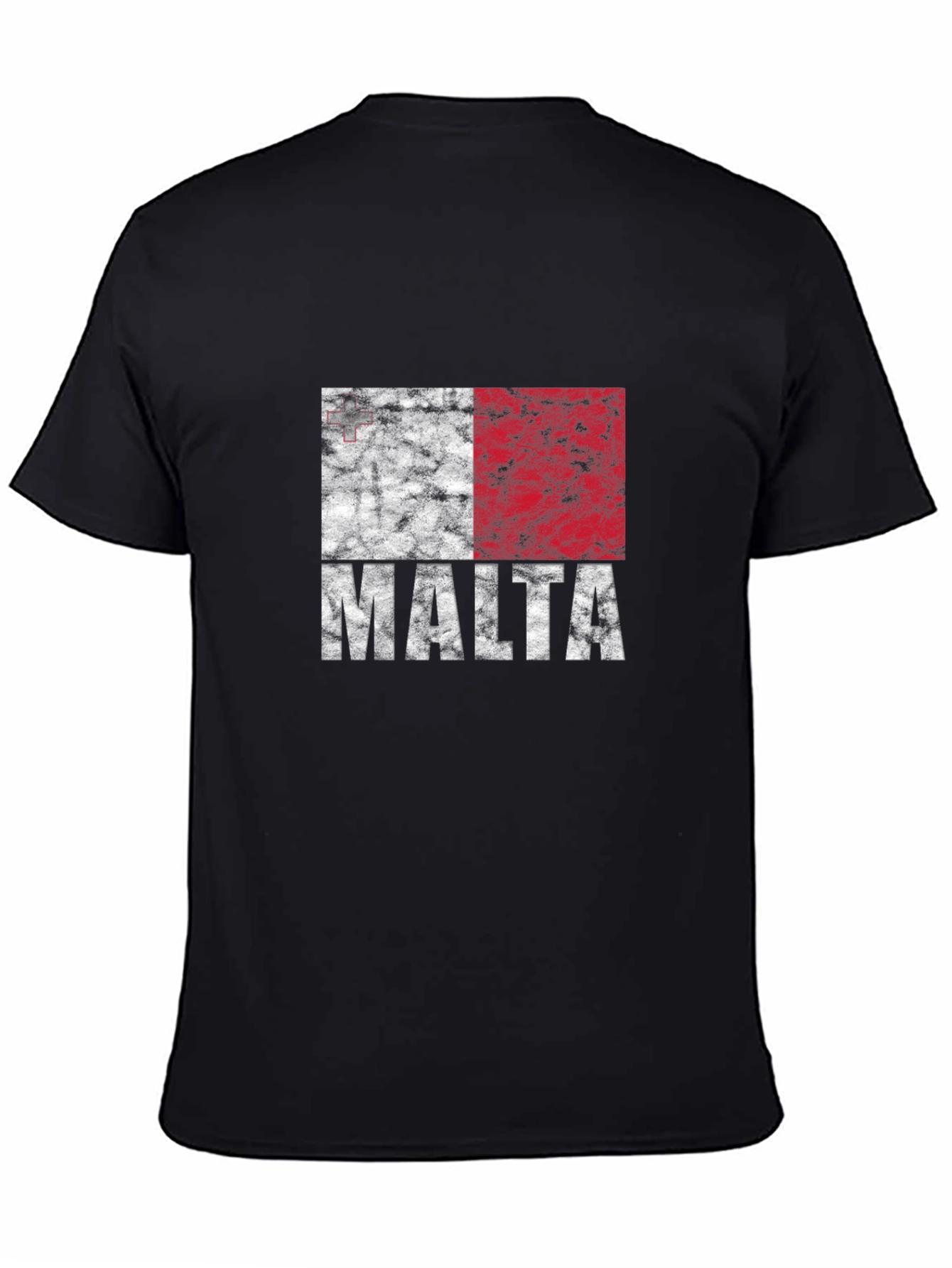 Malta Flag T-Shirt - Distressed Design