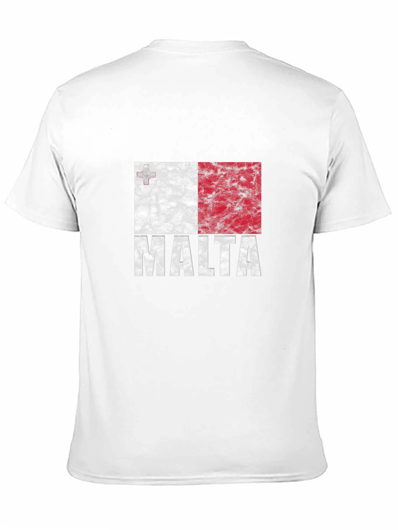 Malta Flag T-Shirt - Distressed Design