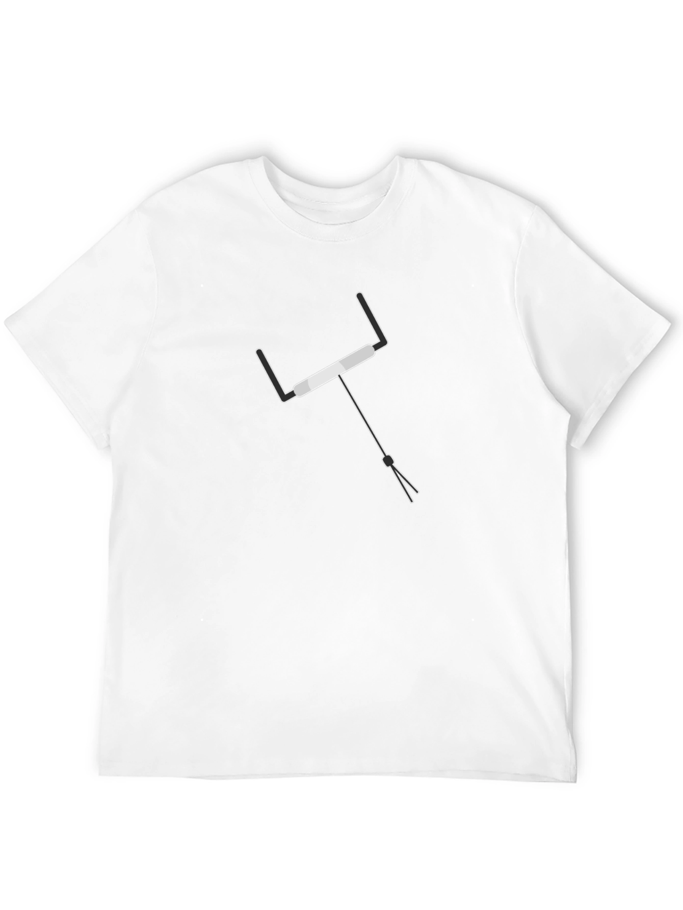 Rugby Goal Post Graphic Tee - Black Cotton T-Shirt