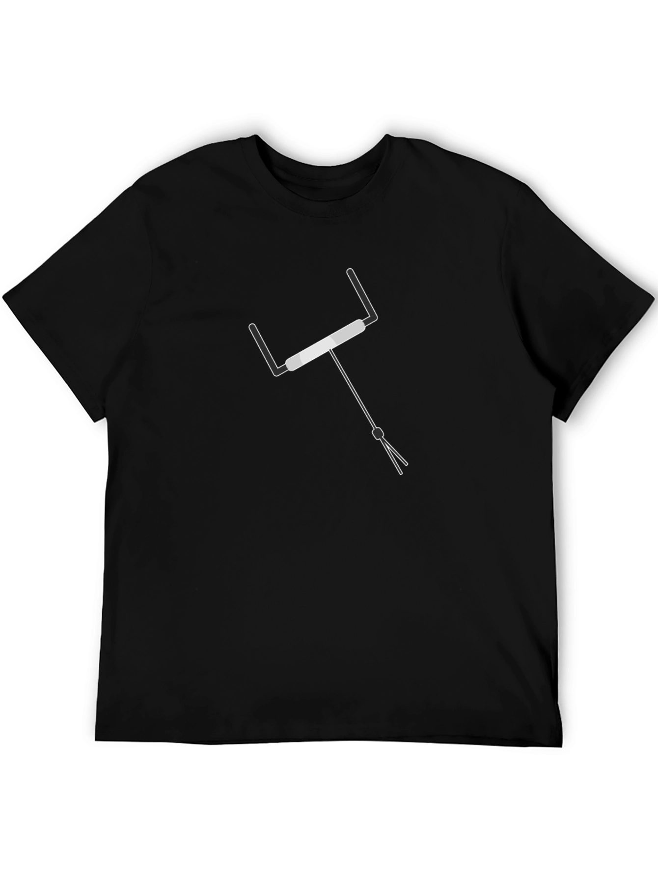 Rugby Goal Post Graphic Tee - Black Cotton T-Shirt