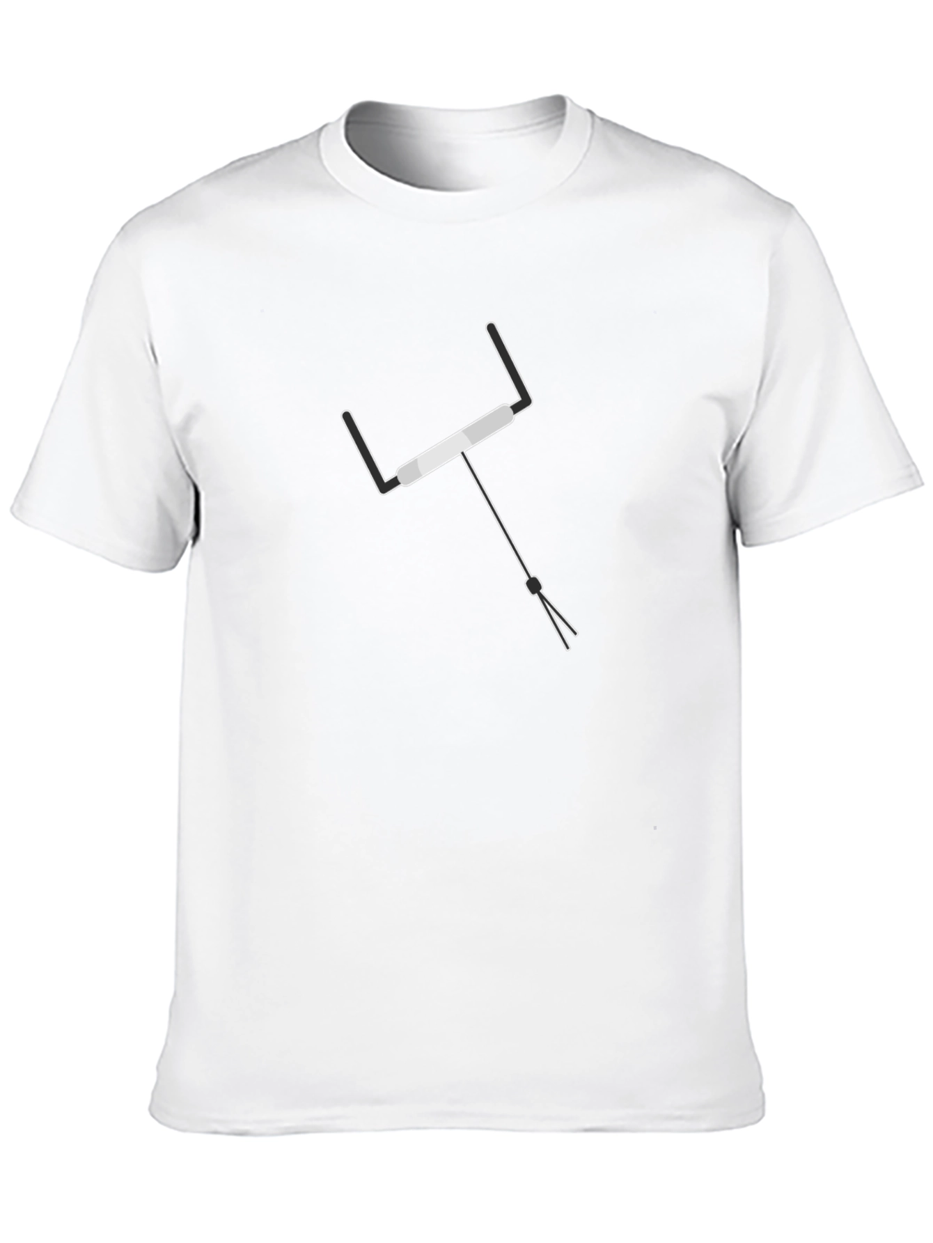 Rugby Goal Post Graphic Tee - Black Cotton T-Shirt