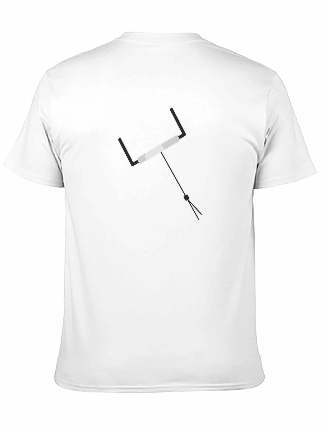 Rugby Goal Post Graphic Tee - Black Cotton T-Shirt