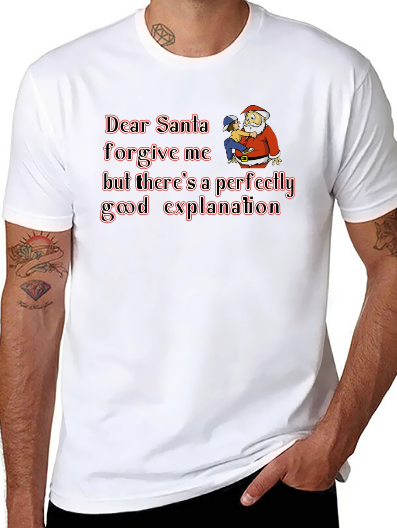 Dear Santa Forgive Me Graphic T-Shirt
