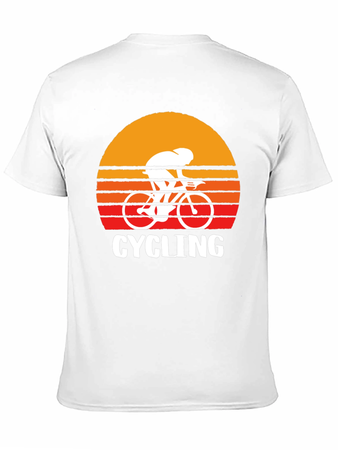 Retro Cycling Sunset Graphic T-Shirt
