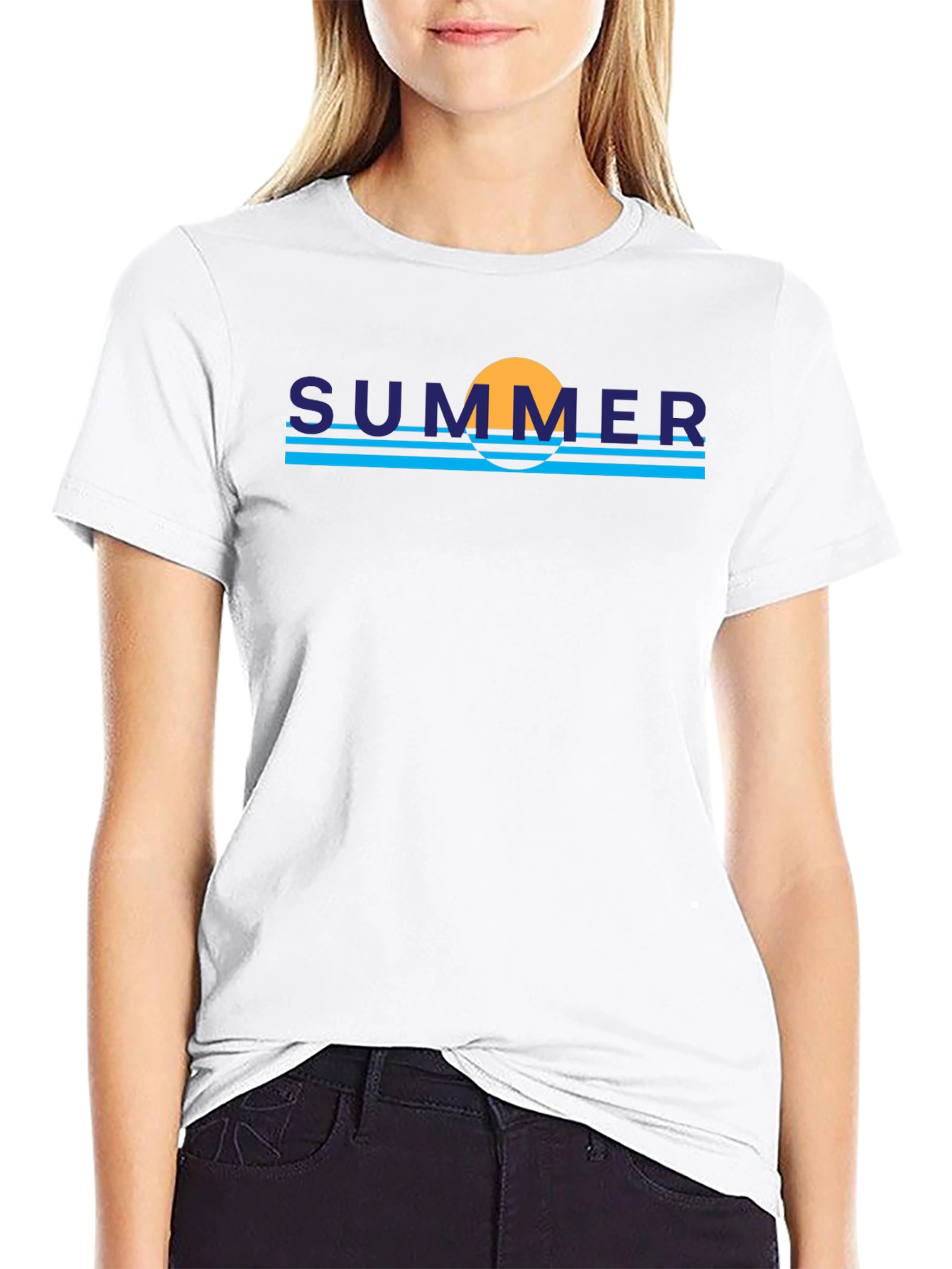 Summer Vibe Graphic Tee - Trendy Black T-Shirt